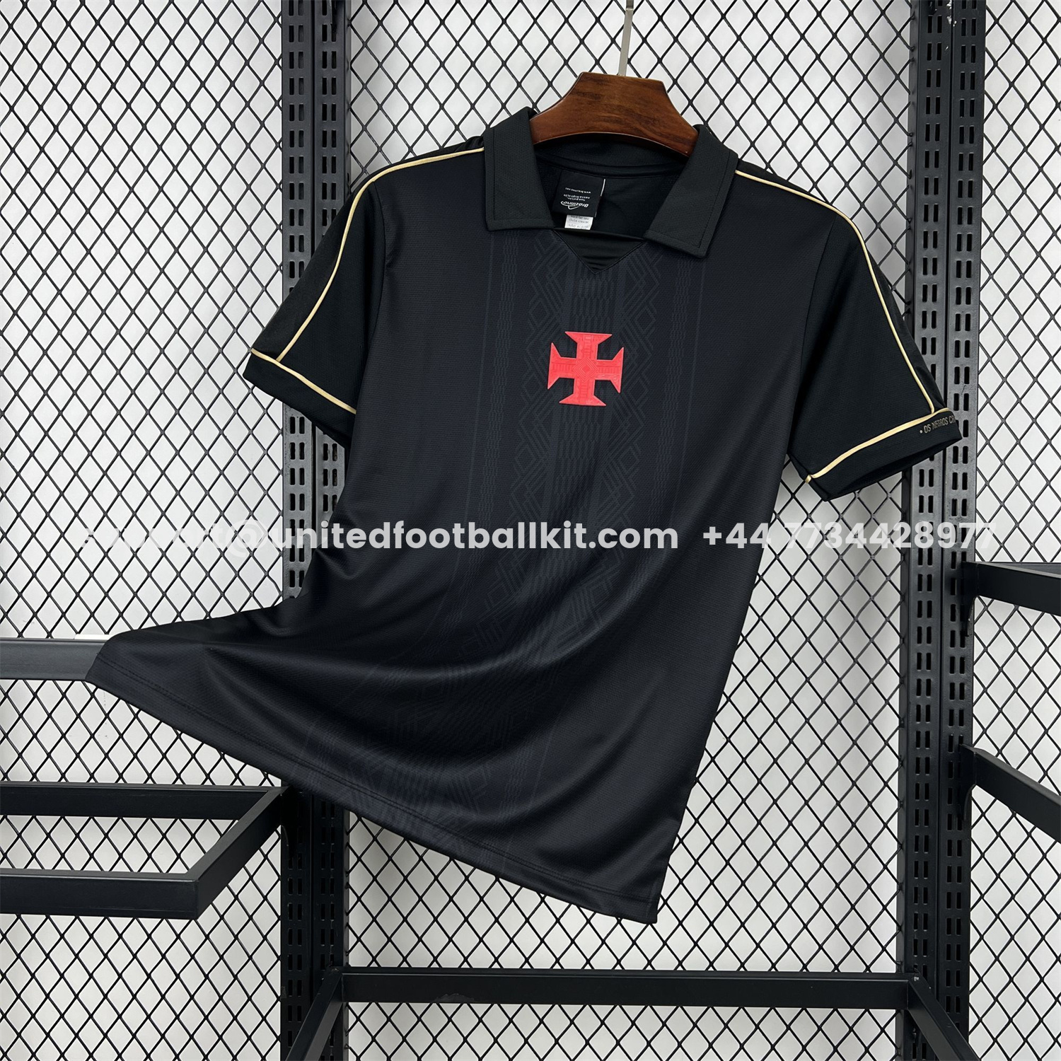 Unitedfootballkit.com | Vasco da Gama 25-26 Black Special Jersey - Fans Version -Customize Name, Number and Patch | Worldwide Shipping