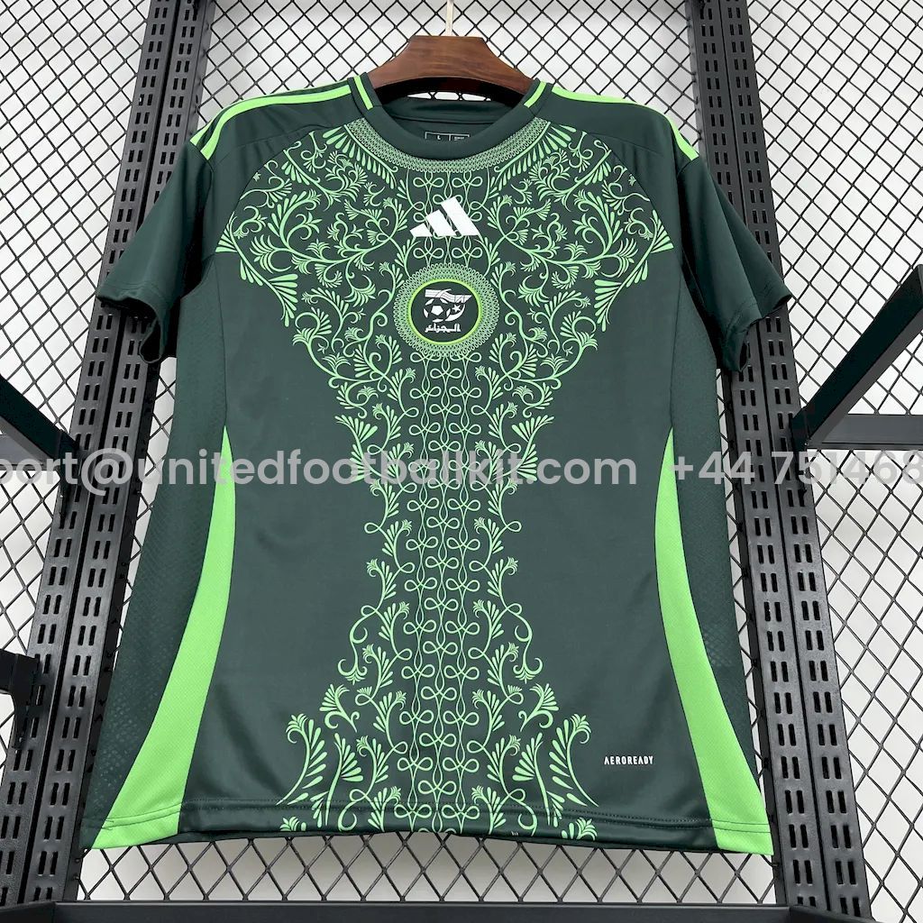 Unitedfootballkit.com | Algeria 2024-25 Away Jersey - Fans Version -Customize Name, Number and Patch | Worldwide Shipping