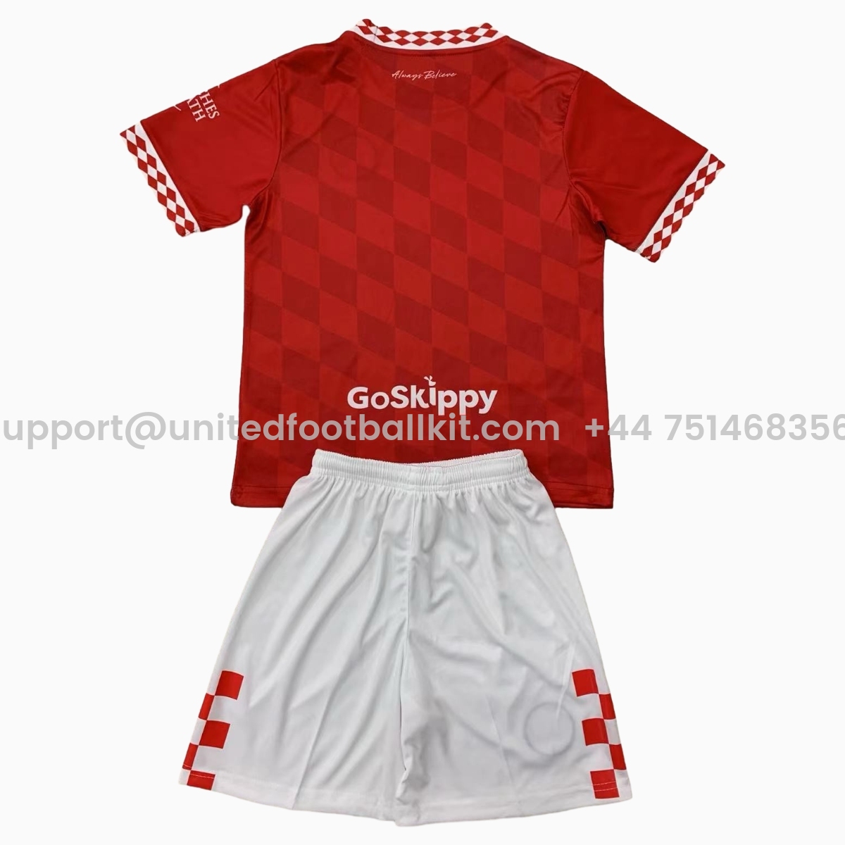 Unitedfootballkit.com | Bristol City 24-25 Home Kids Kit -Customize Name, Number and Patch | Worldwide Shipping