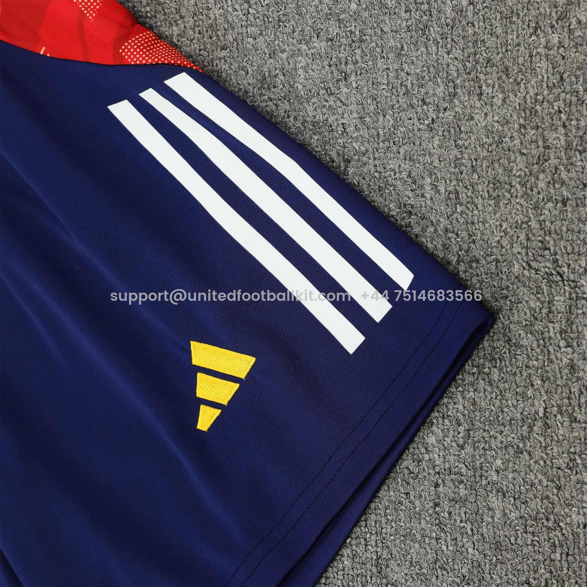 Unitedfootballkit.com | Spain 24-25 Vest Training Set - Deep Blue -Customize Name, Number and Patch | Worldwide Shipping