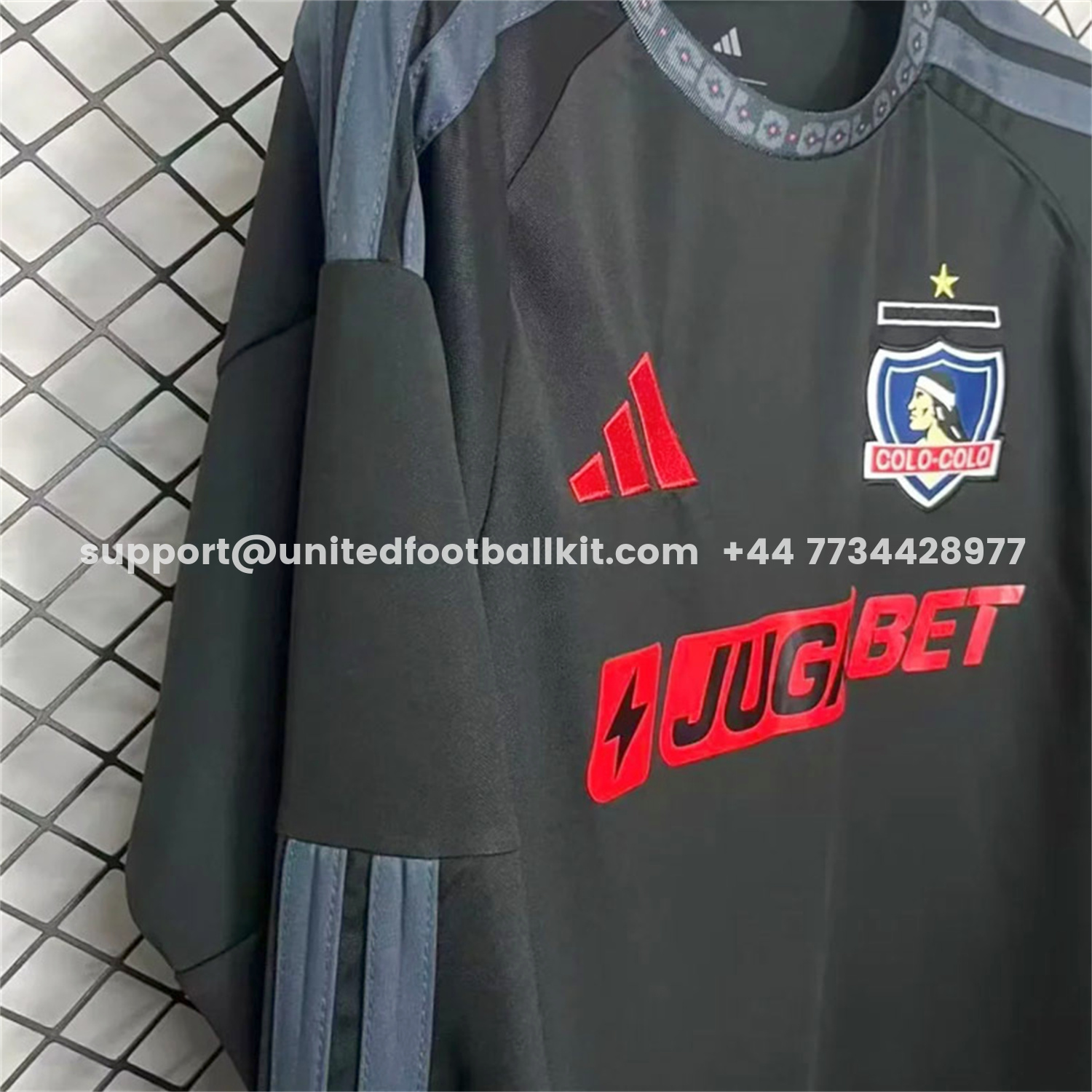 Unitedfootballkit.com | Colo Colo 25-26 Away Long Sleeves Jersey - Fans Version -Customize Name, Number and Patch | Worldwide Shipping