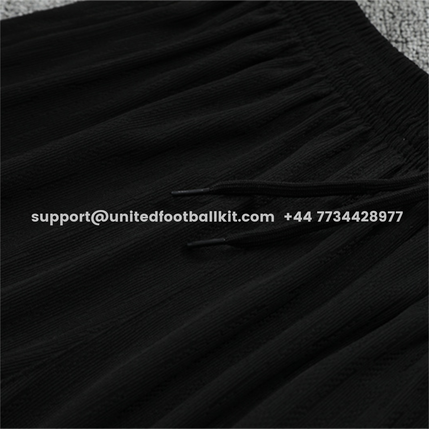 Unitedfootballkit.com | Paris Saint-Germain PSG 25-26 Jordan Kids Long Sleeve Training Set - Pure Black Top & Pants -Customize Name, Number and Patch | Worldwide Shipping