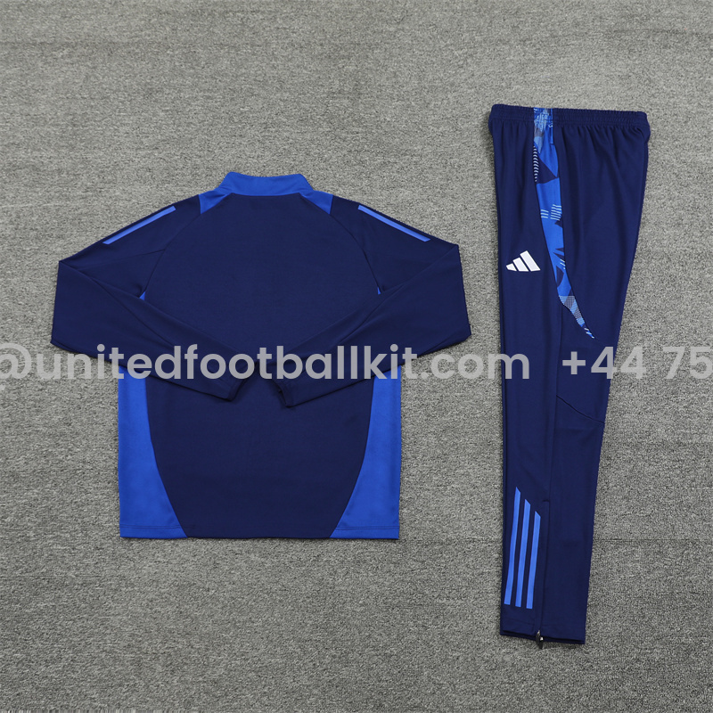 Unitedfootballkit.com | Al Nassr Riyadh Victory 24-25 Long Sleeve Training Set - Royal Blue -Customize Name, Number and Patch | Worldwide Shipping