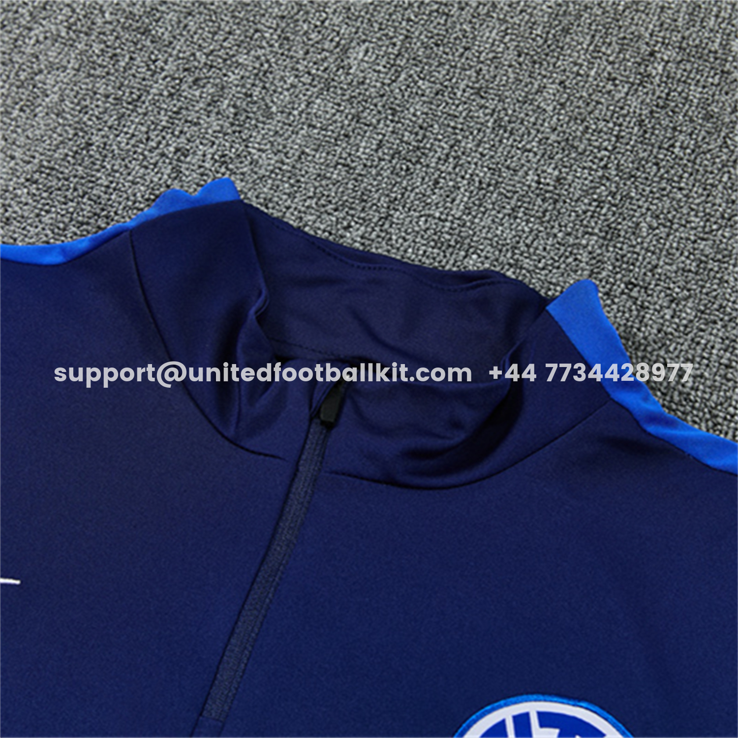 Unitedfootballkit.com | Inter Milan 26-27 Kids Long Sleeve Training Set - Royal Blue Top & Royal Blue Pants -Customize Name, Number and Patch | Worldwide Shipping