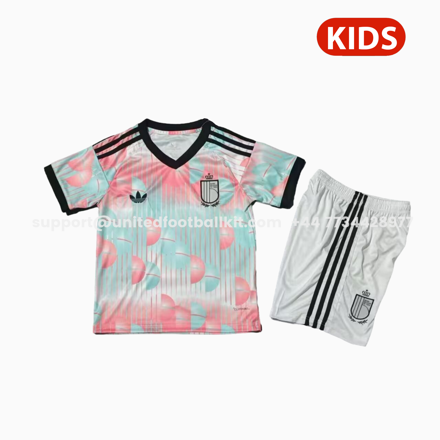 Unitedfootballkit.com | Belgium 2026 Away Kids Kit -Customize Name, Number and Patch | Worldwide Shipping