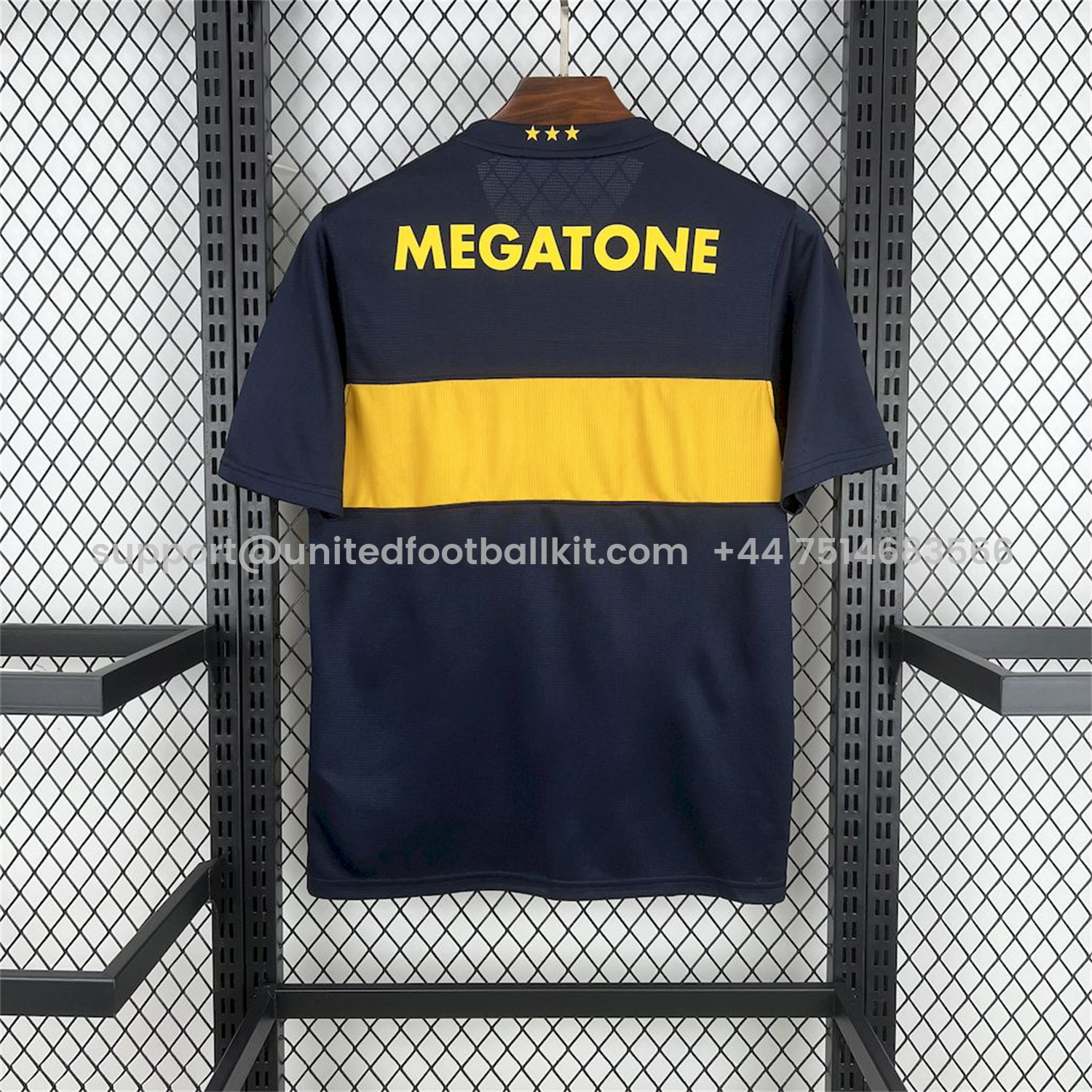 Unitedfootballkit.com | Retro Boca Juniors 2007-08 Home Jersey -Customize Name, Number and Patch | Worldwide Shipping