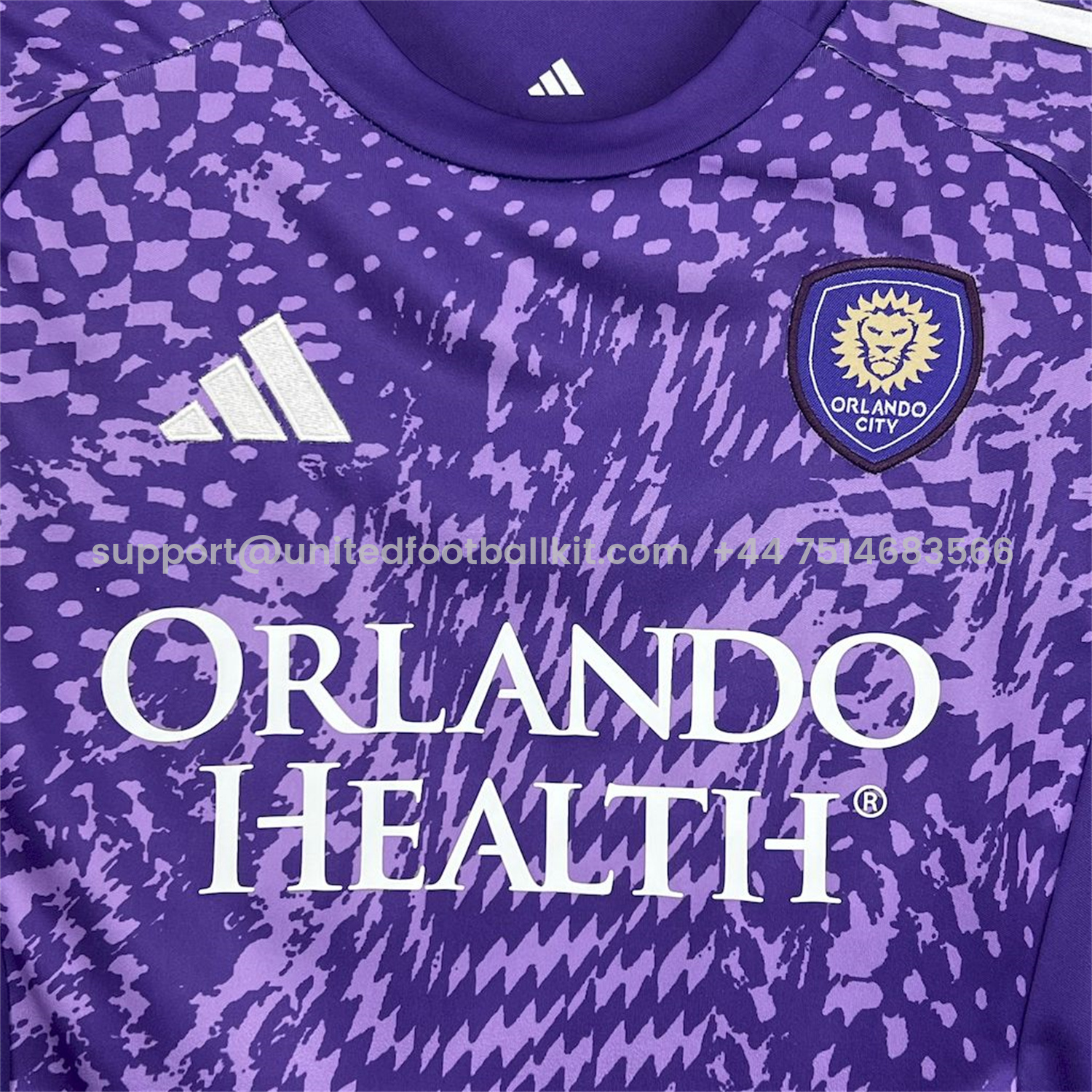 Unitedfootballkit.com | Orlando City 25-26 Home Kids Kit -Customize Name, Number and Patch | Worldwide Shipping