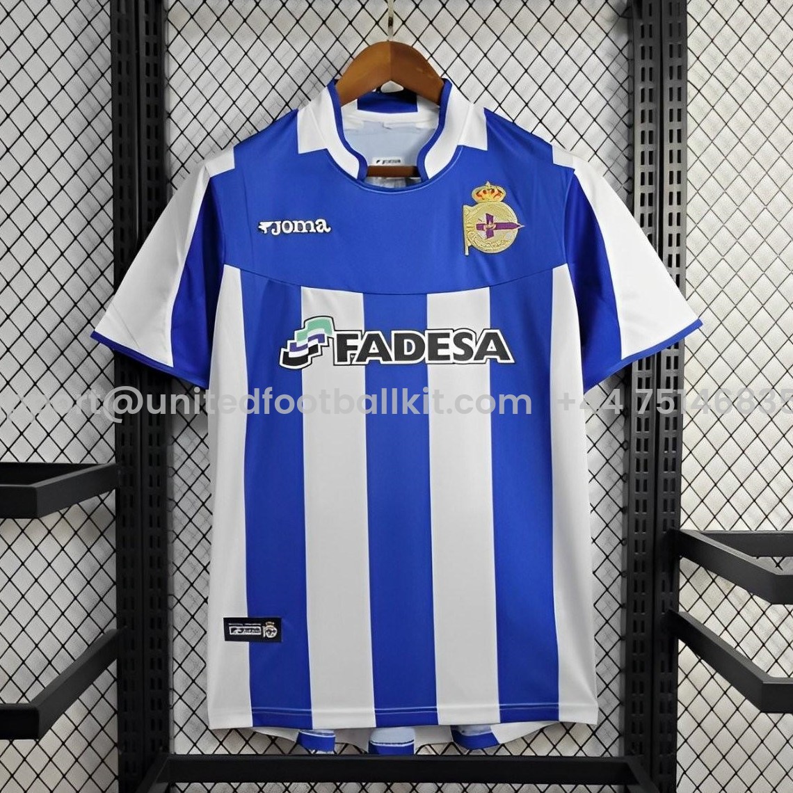 Unitedfootballkit.com | Retro Deportivo de La Coruña 2003-04 Home Stadium Jersey -Customize Name, Number and Patch | Worldwide Shipping