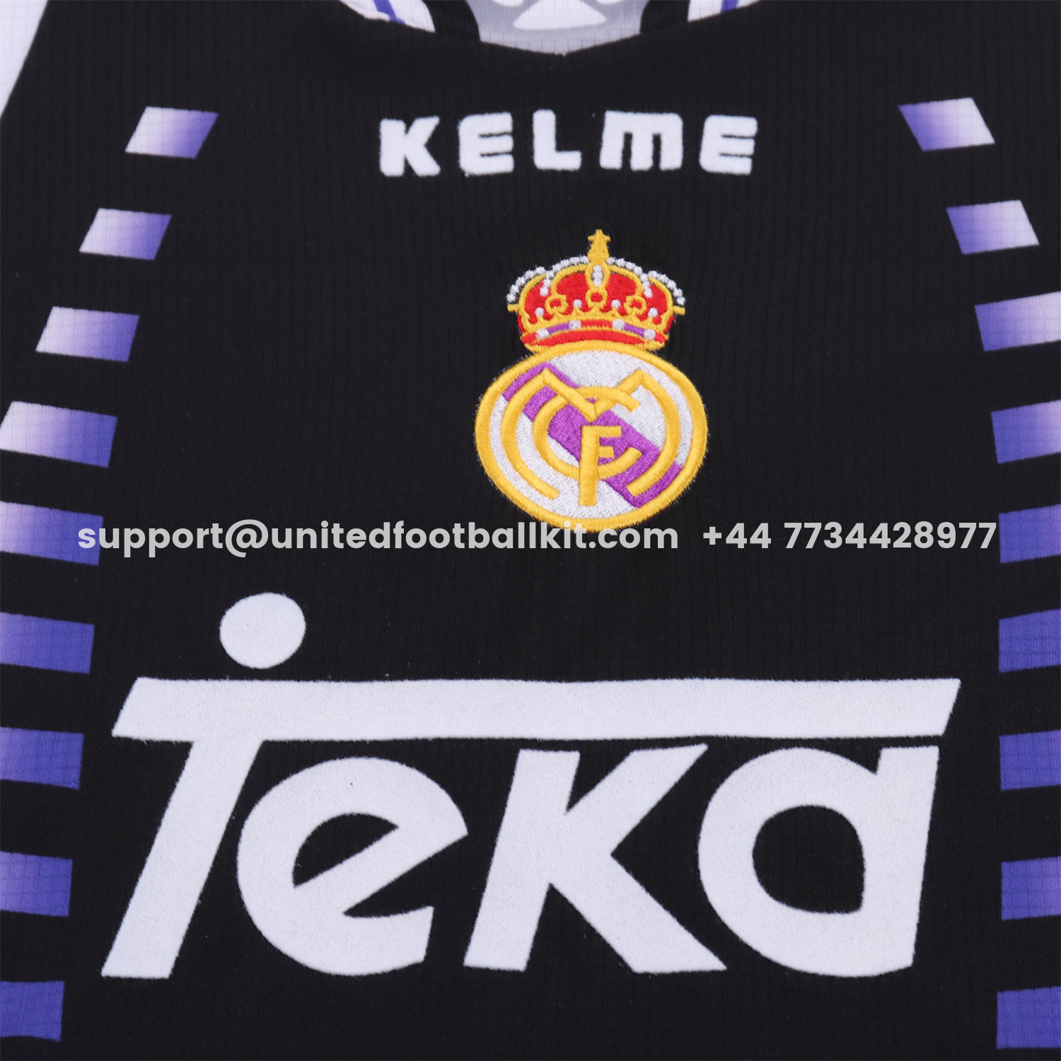 Unitedfootballkit.com | Retro Real Madrid 1997-98 Third Kids Kit -Customize Name, Number and Patch | Worldwide Shipping