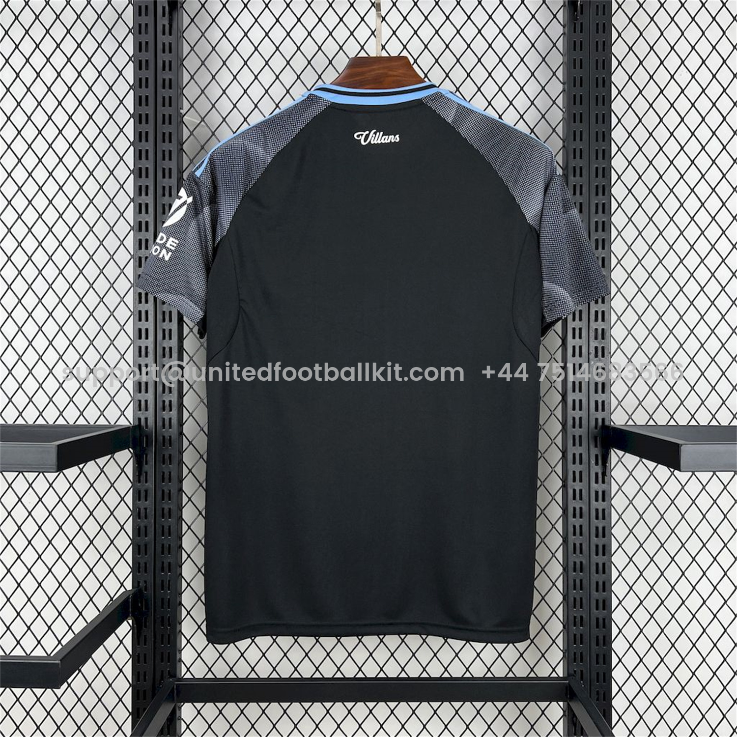 Unitedfootballkit.com | Aston Villa 25-26 Away Jersey - Fans Version -Customize Name, Number and Patch | Worldwide Shipping