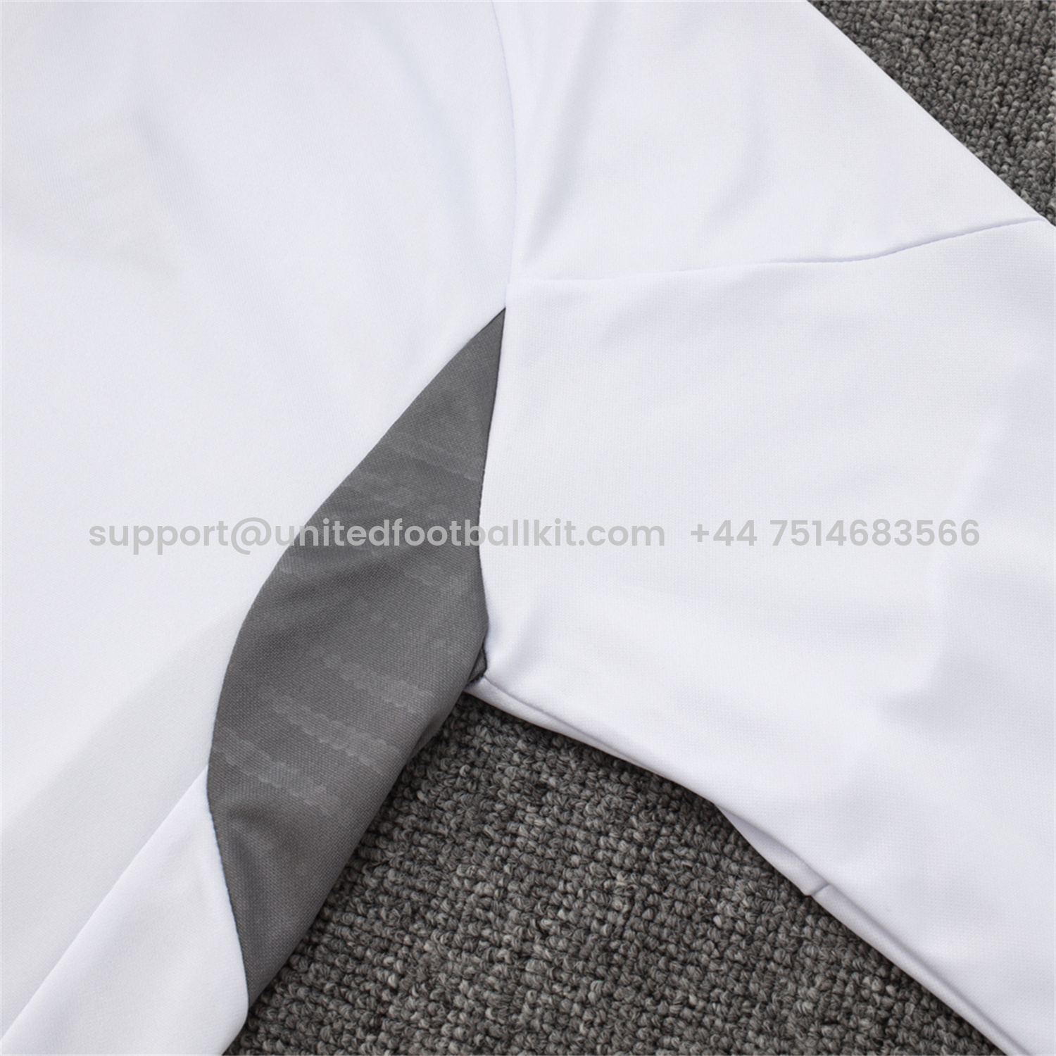 Unitedfootballkit.com | INT M.A.M 25-26 Long Sleeves Training Set - White Top & Black Pants -Customize Name, Number and Patch | Worldwide Shipping