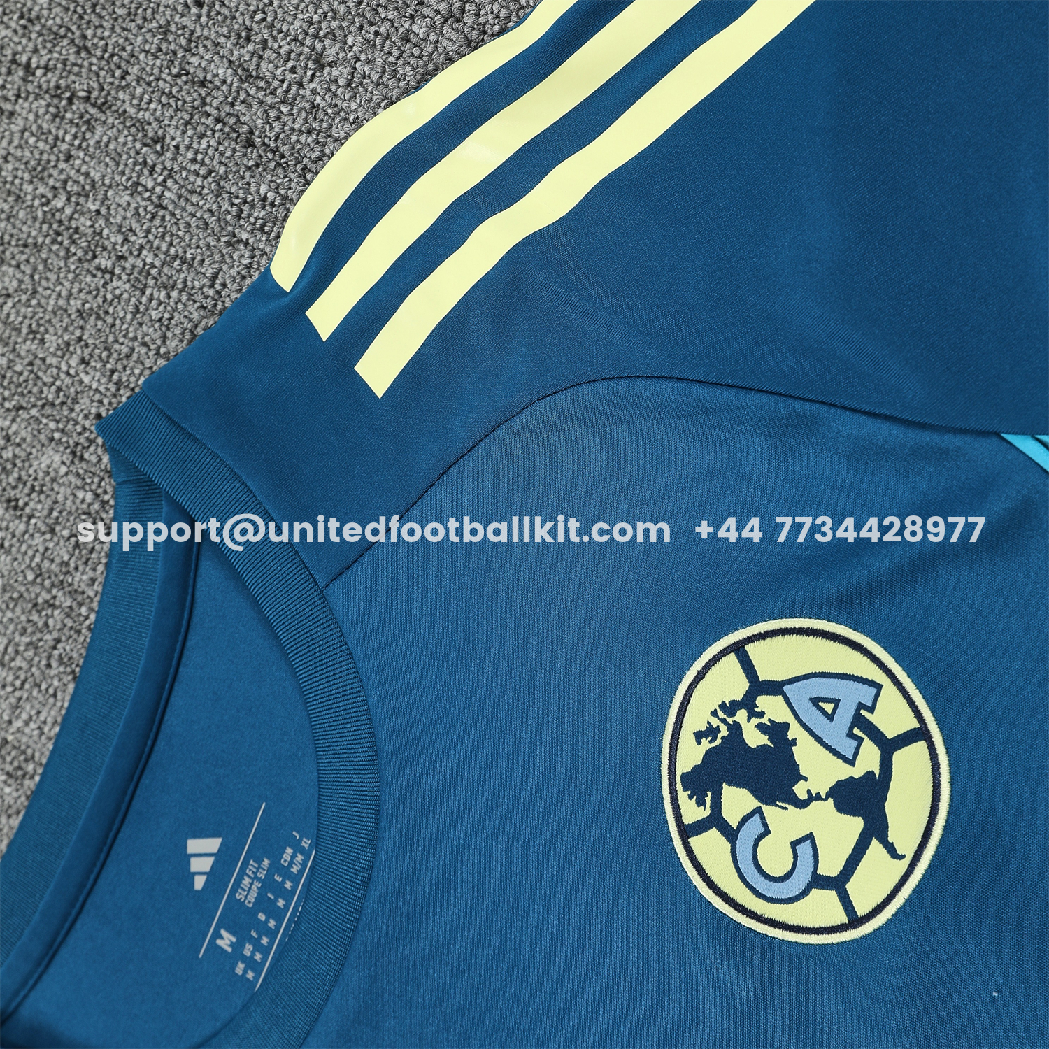 Unitedfootballkit.com | Club América 25-26 Short-Sleeve Training Set - Deep Blue Top & Deep Blue Shorts -Customize Name, Number and Patch | Worldwide Shipping