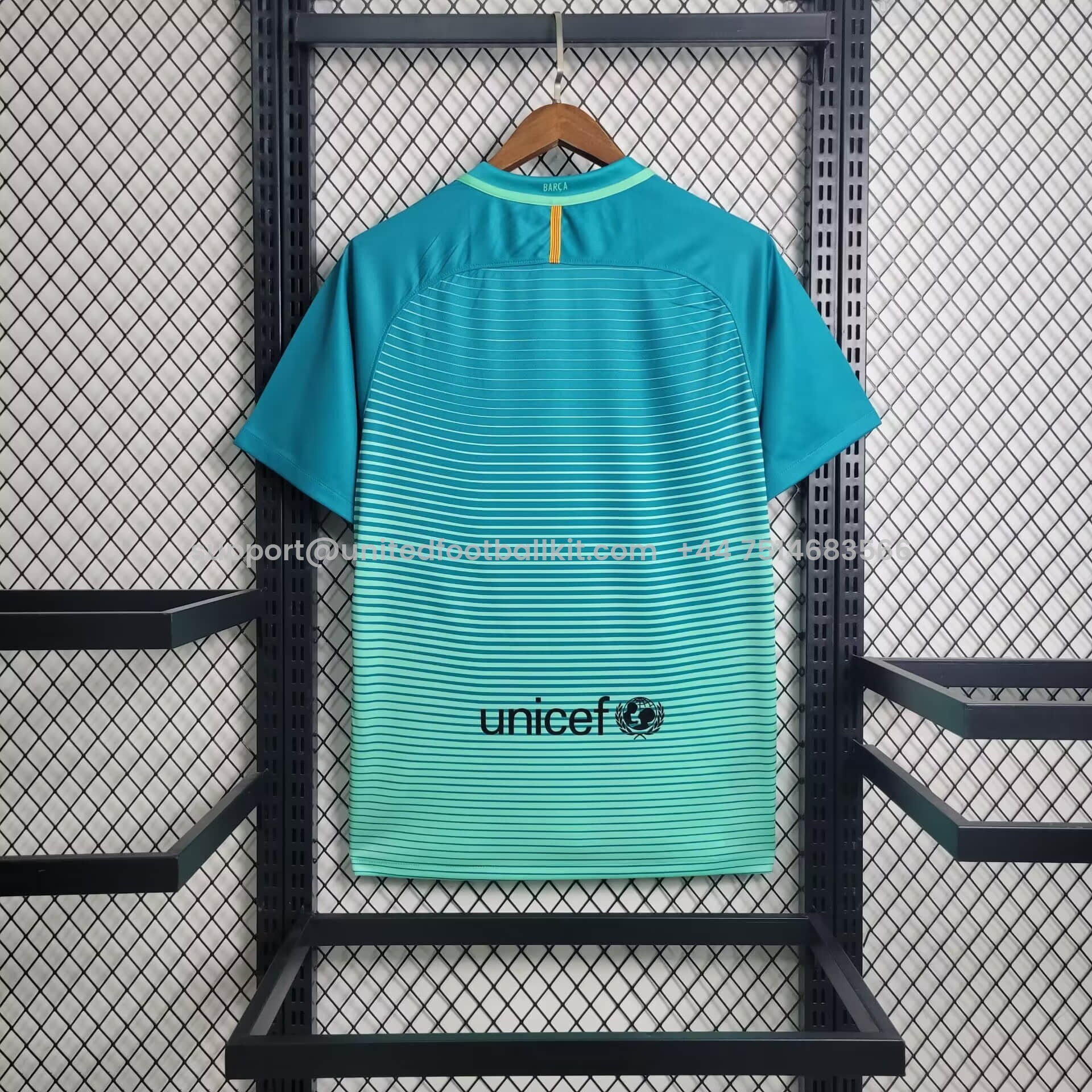 Unitedfootballkit.com | Retro Barcelona 16-17 Third Jersey -Customize Name, Number and Patch | Worldwide Shipping