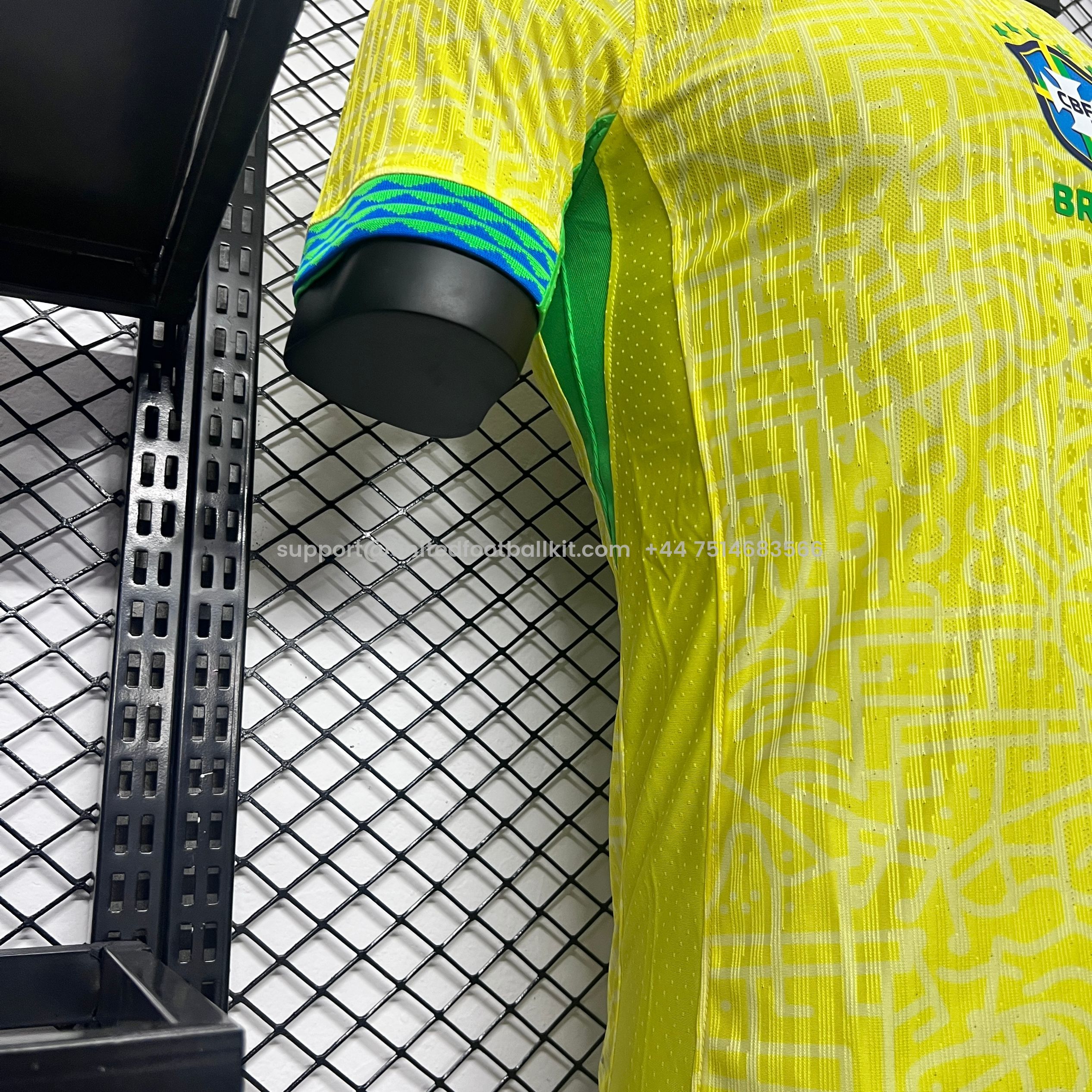 Unitedfootballkit.com | Brazil 2024 Home Stadium Jersey - Player Version -Customize Name, Number and Patch | Worldwide Shipping