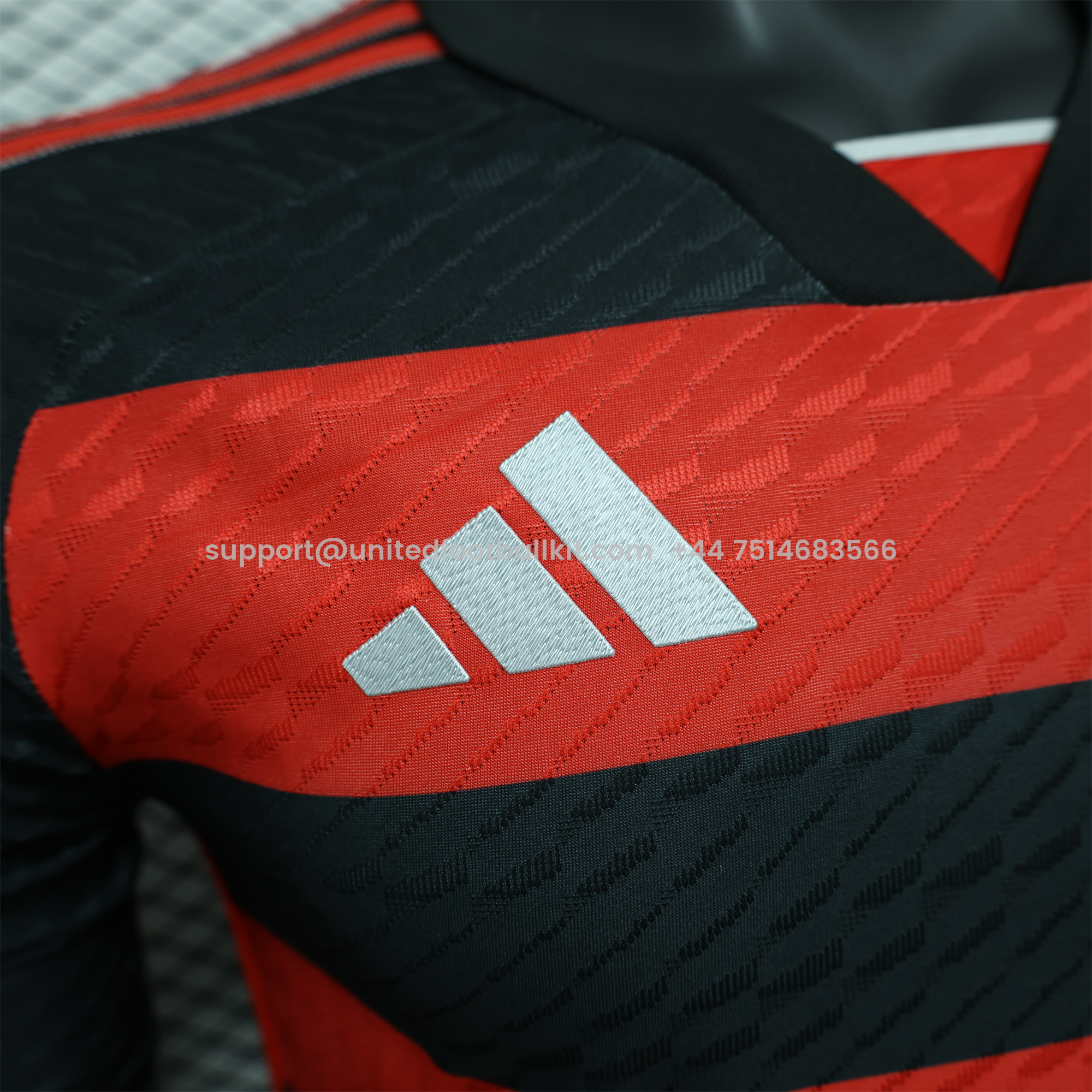 Unitedfootballkit.com | Flamengo 2024 Home Long Sleeve Jersey - Player Version -Customize Name, Number and Patch | Worldwide Shipping