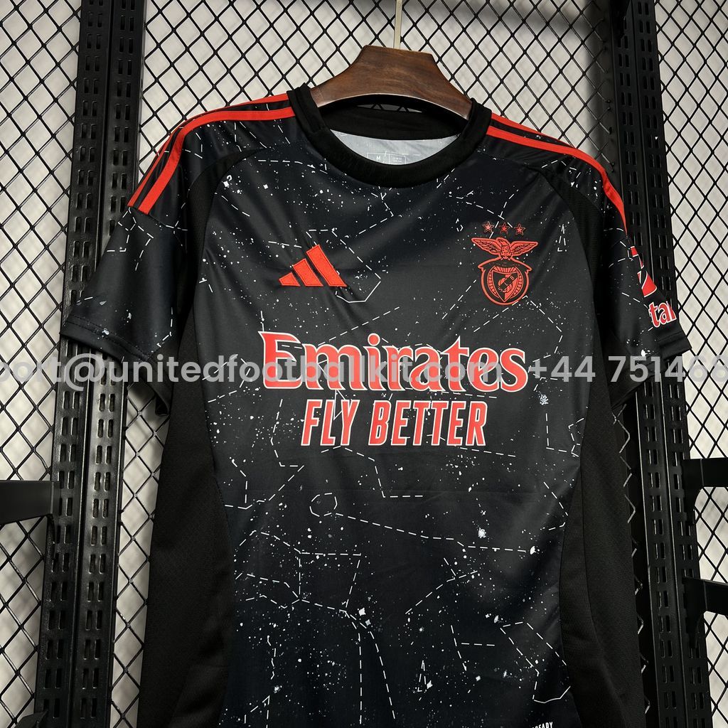 Unitedfootballkit.com | Benfica 24-25 Away Jersey - Fans Version -Customize Name, Number and Patch | Worldwide Shipping