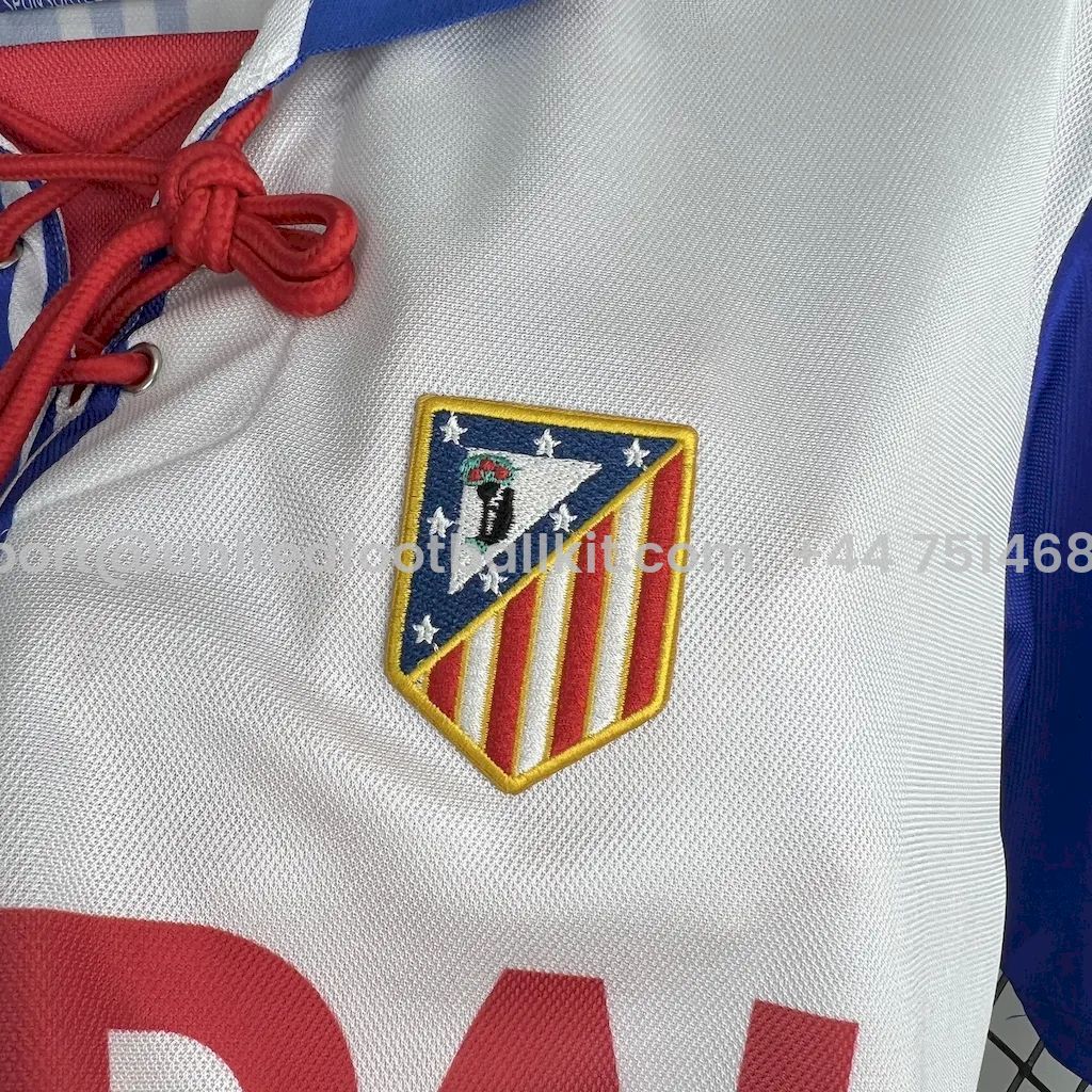 Unitedfootballkit.com | Retro Atletico Madrid 1996-97 Third Jersey -Customize Name, Number and Patch | Worldwide Shipping