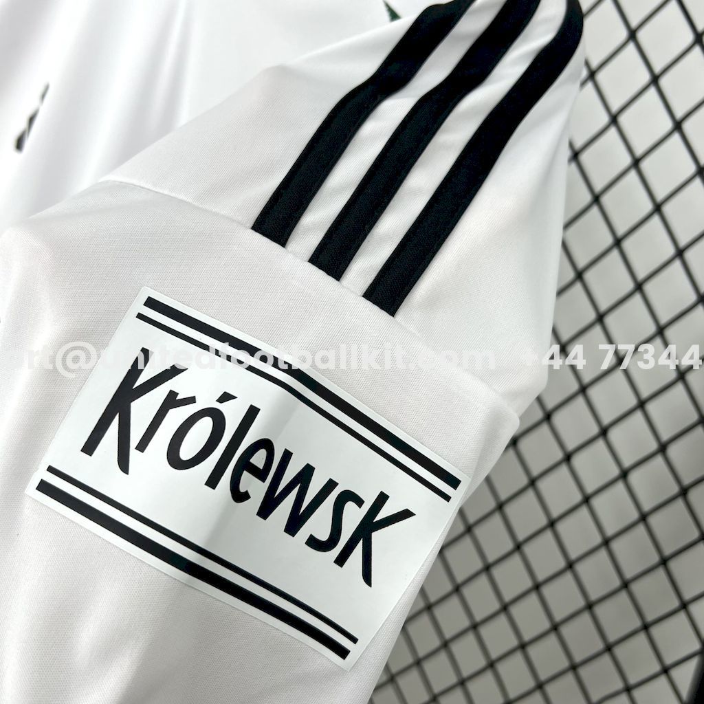 Unitedfootballkit.com | Legia Warszawa 25-26 Home White Jersey - Fans Version -Customize Name, Number and Patch | Worldwide Shipping