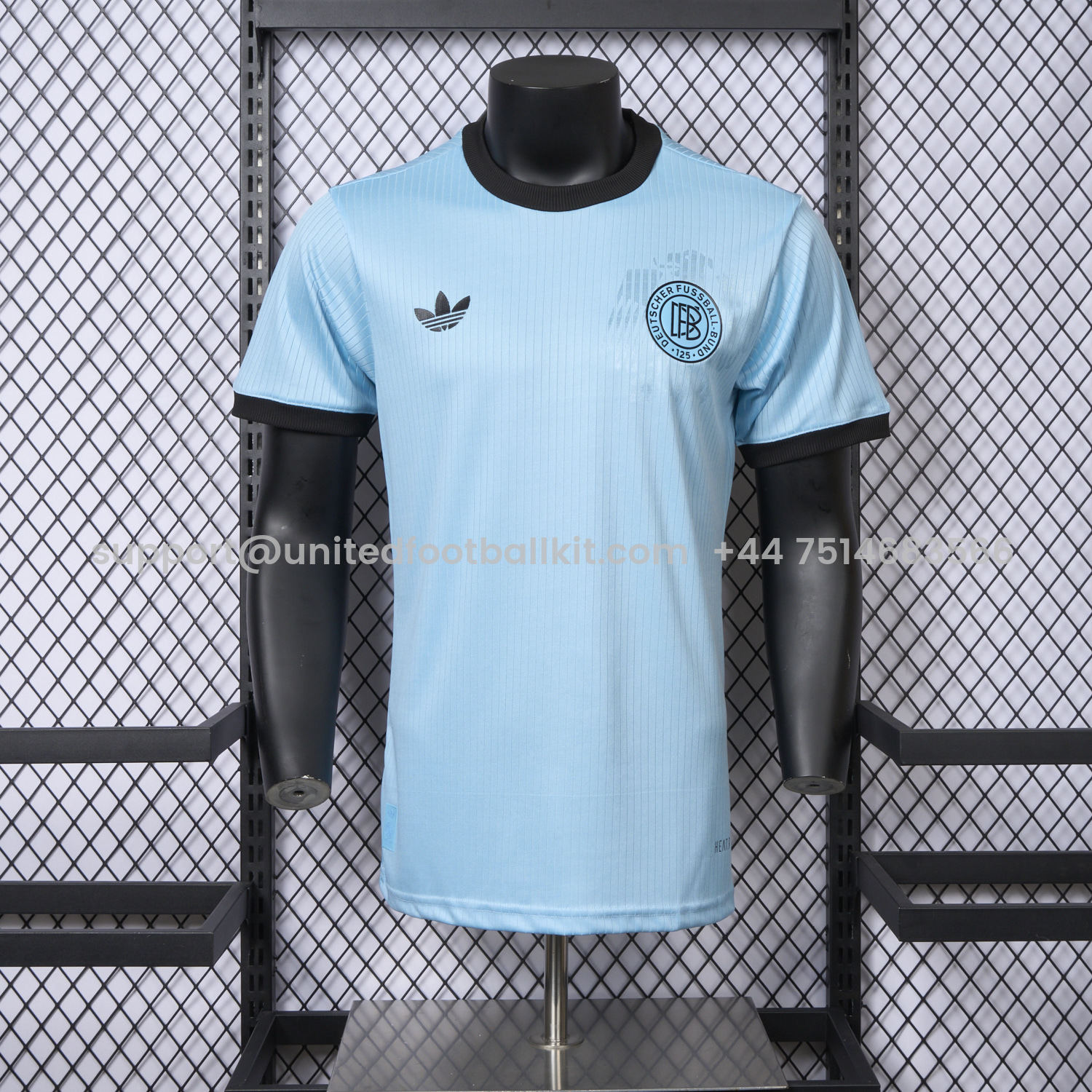 Unitedfootballkit.com | Germany 2025 125-Year Anniversary GK Blue Jersey - Player Version -Customize Name, Number and Patch | Worldwide Shipping