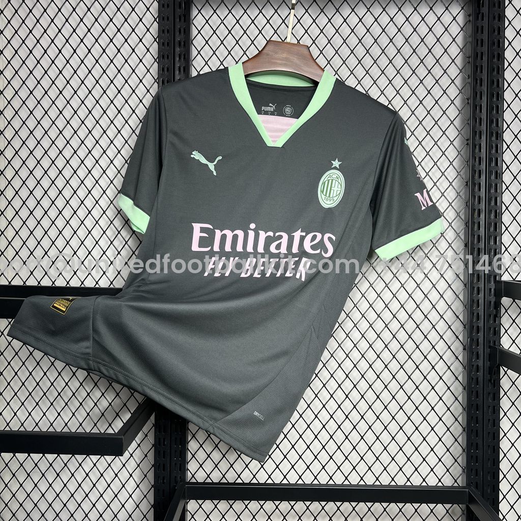 Unitedfootballkit.com | AC Milan 24-25 Third Jersey - Fans Version -Customize Name, Number and Patch | Worldwide Shipping