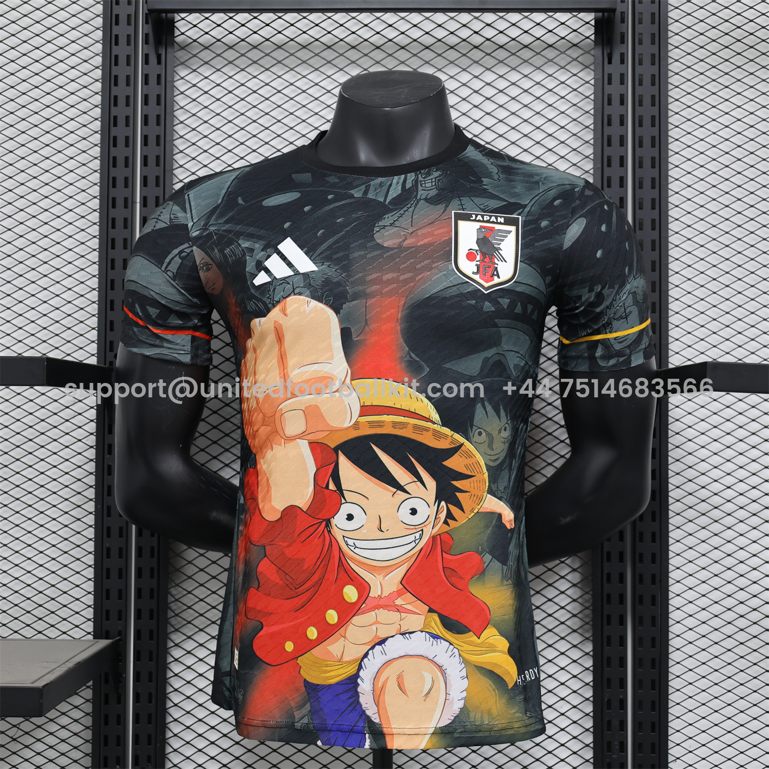 Unitedfootballkit.com | Japan 24-25 Luffy Fist Special Edition Jersey - Player Version -Customize Name, Number and Patch | Worldwide Shipping