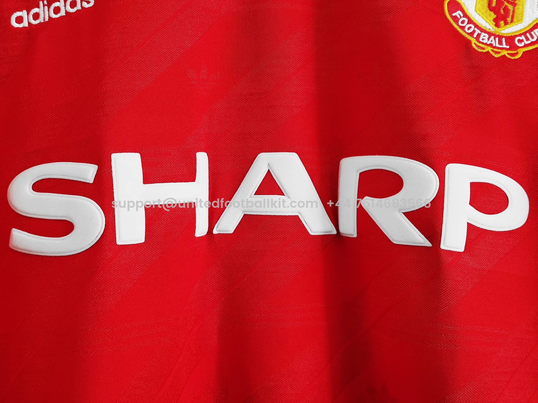 Unitedfootballkit.com | Retro Manchester United 86-88 Home Long Sleeve Jersey -Customize Name, Number and Patch | Worldwide Shipping