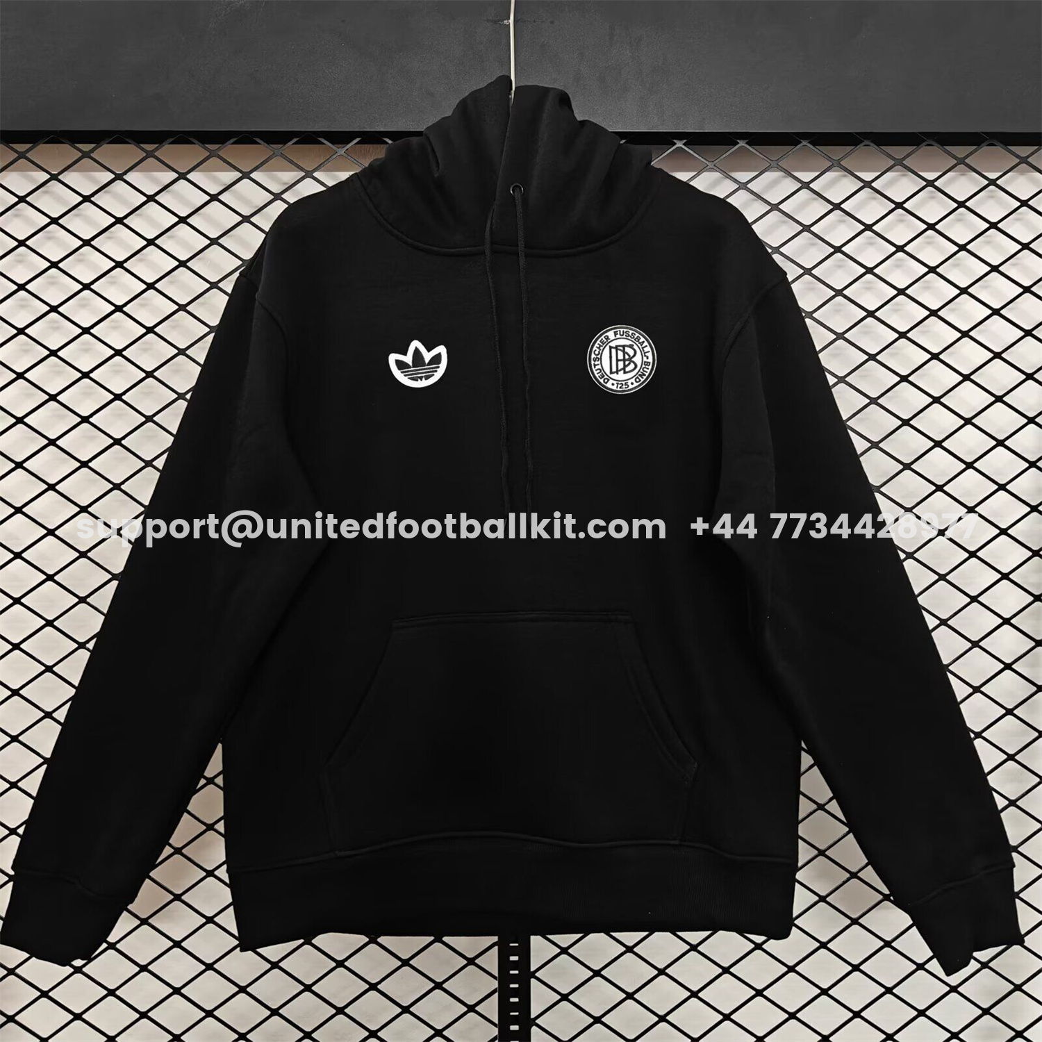Unitedfootballkit.com | Germany 2026 Terrace Icon DFB Unisex Pullover Hoodie -Customize Name, Number and Patch | Worldwide Shipping