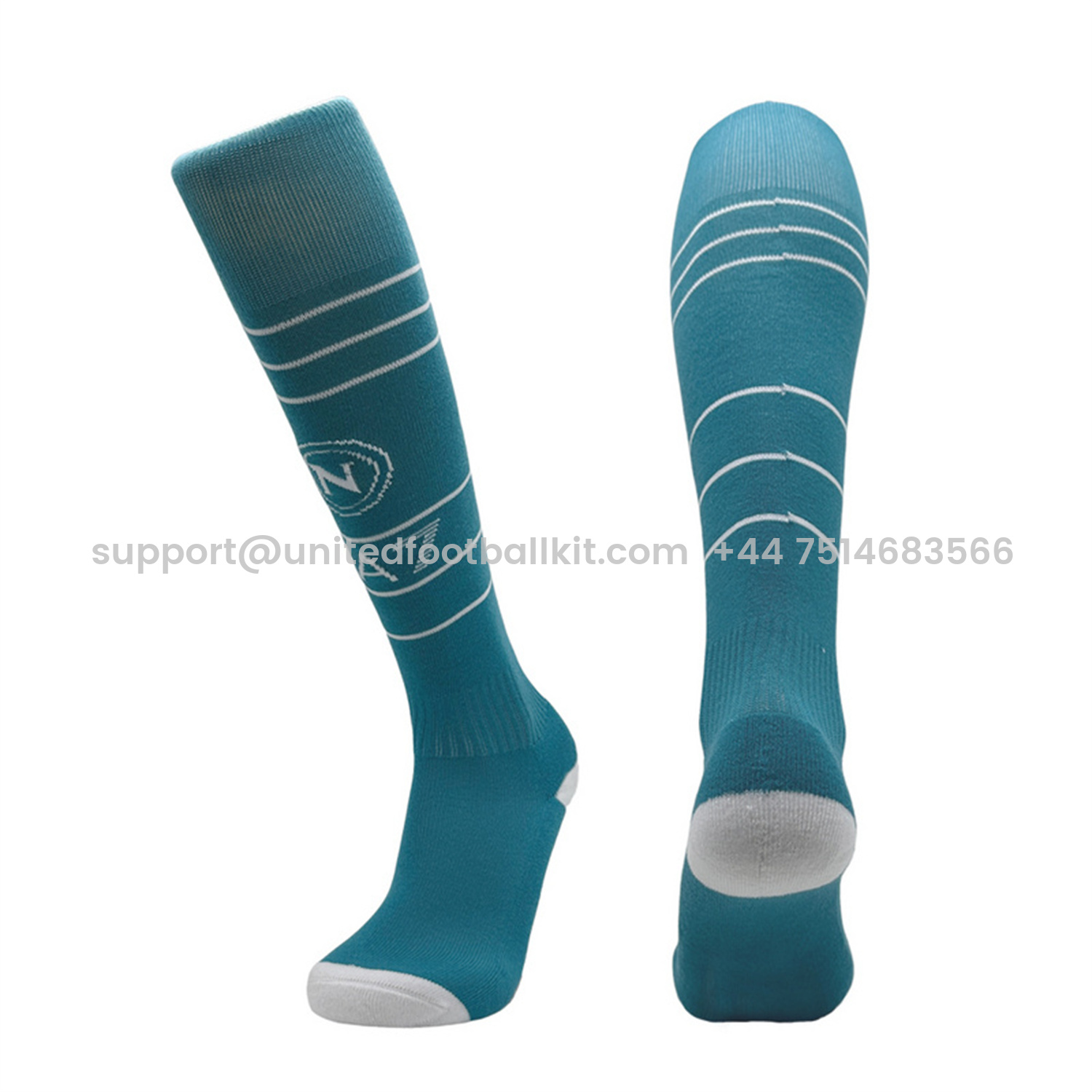 Unitedfootballkit.com | Napoli 25-26 Home Socks - Blue -Customize Name, Number and Patch | Worldwide Shipping