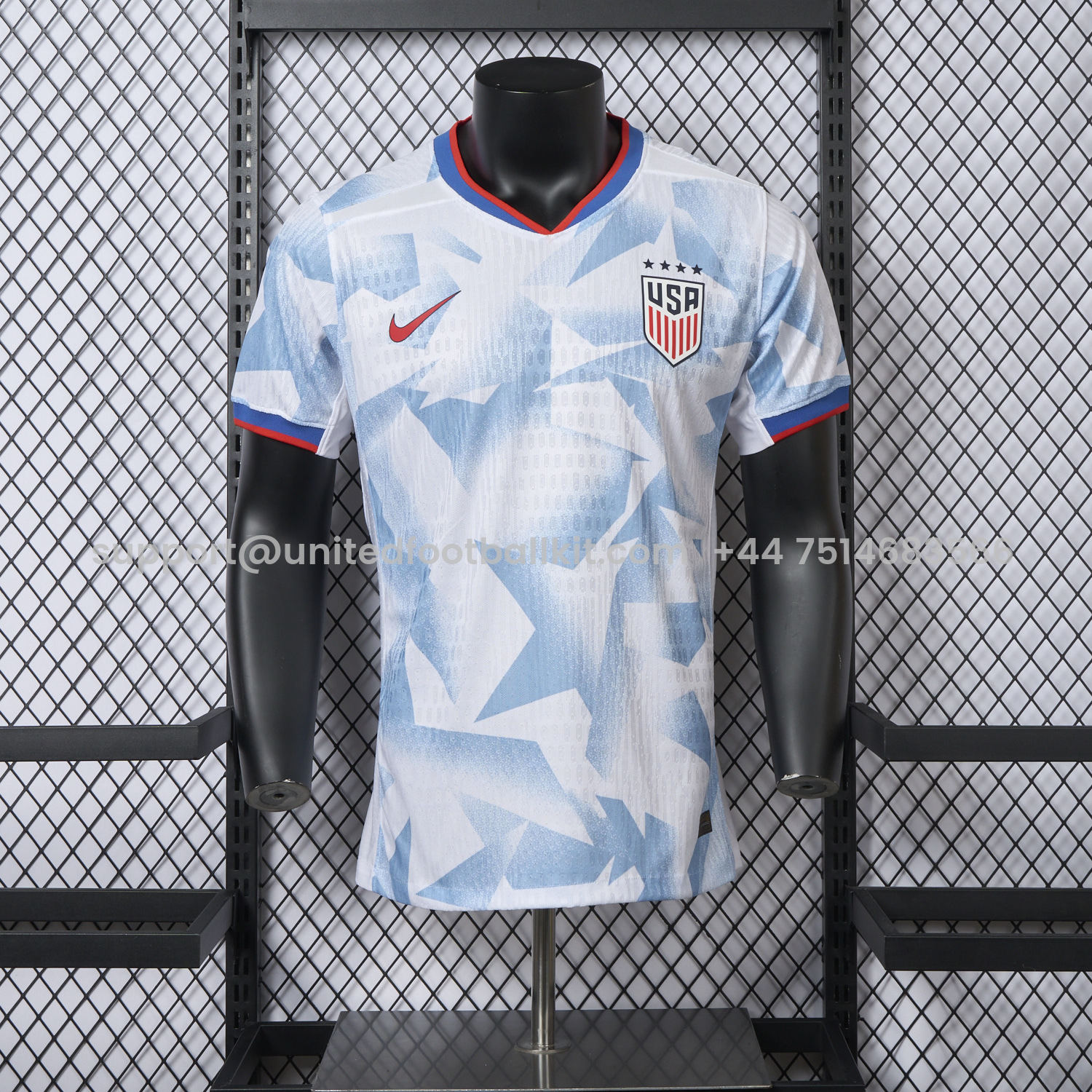 Unitedfootballkit.com | United States USA 25-26 Women's Team Home Jersey - Men's Player Version -Customize Name, Number and Patch | Worldwide Shipping