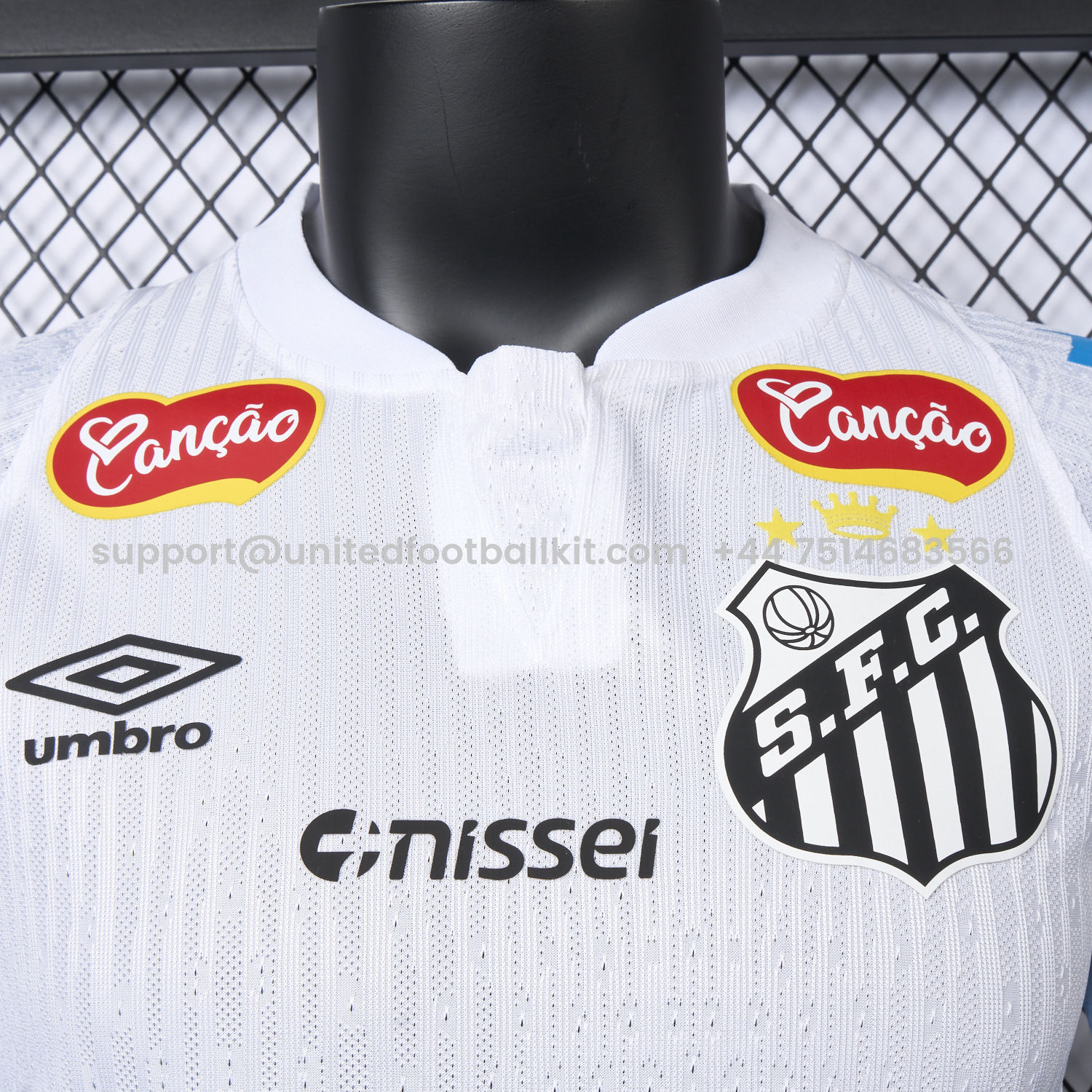 Unitedfootballkit.com | Santos 25-26 Home Jersey With Sponsors - Player Version -Customize Name, Number and Patch | Worldwide Shipping