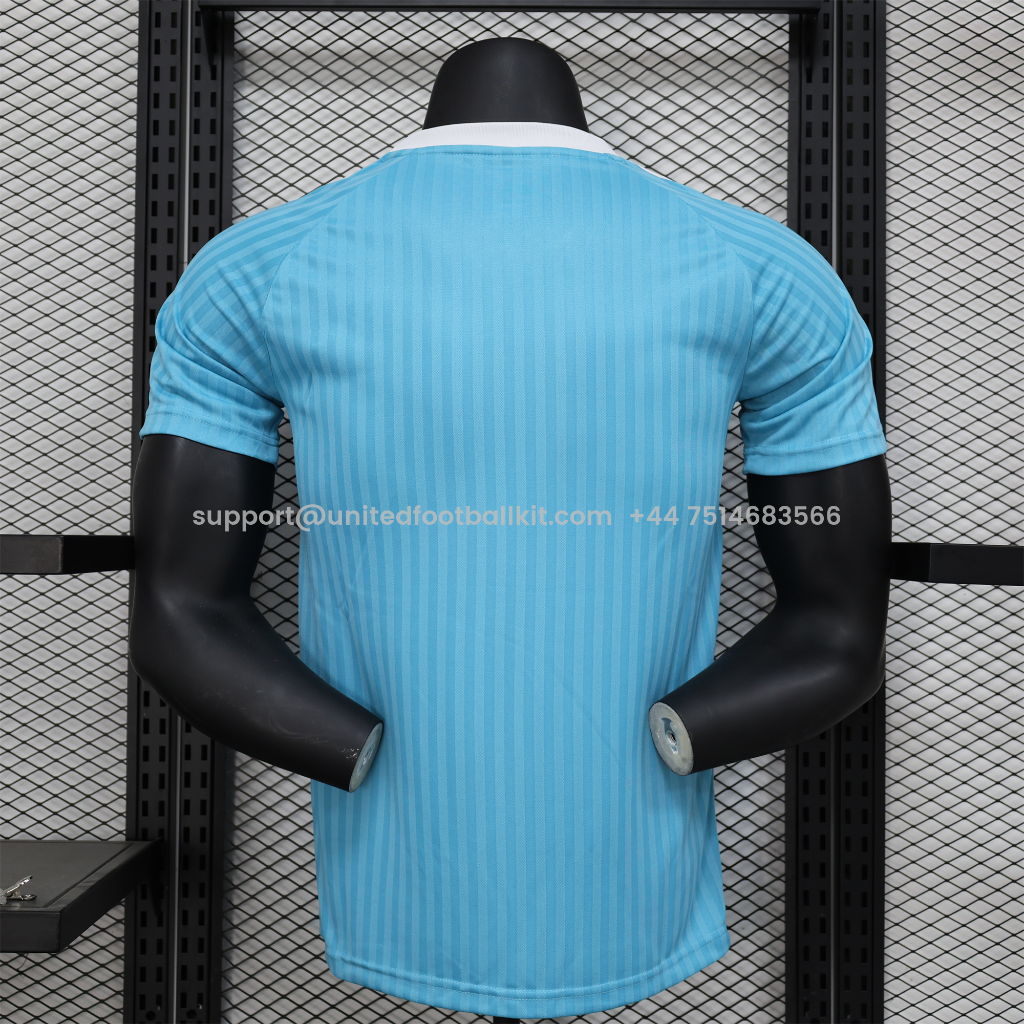 Unitedfootballkit.com | Arsenal 24-25 Sky Blue Trefoil Vintage Jersey - Player Version -Customize Name, Number and Patch | Worldwide Shipping