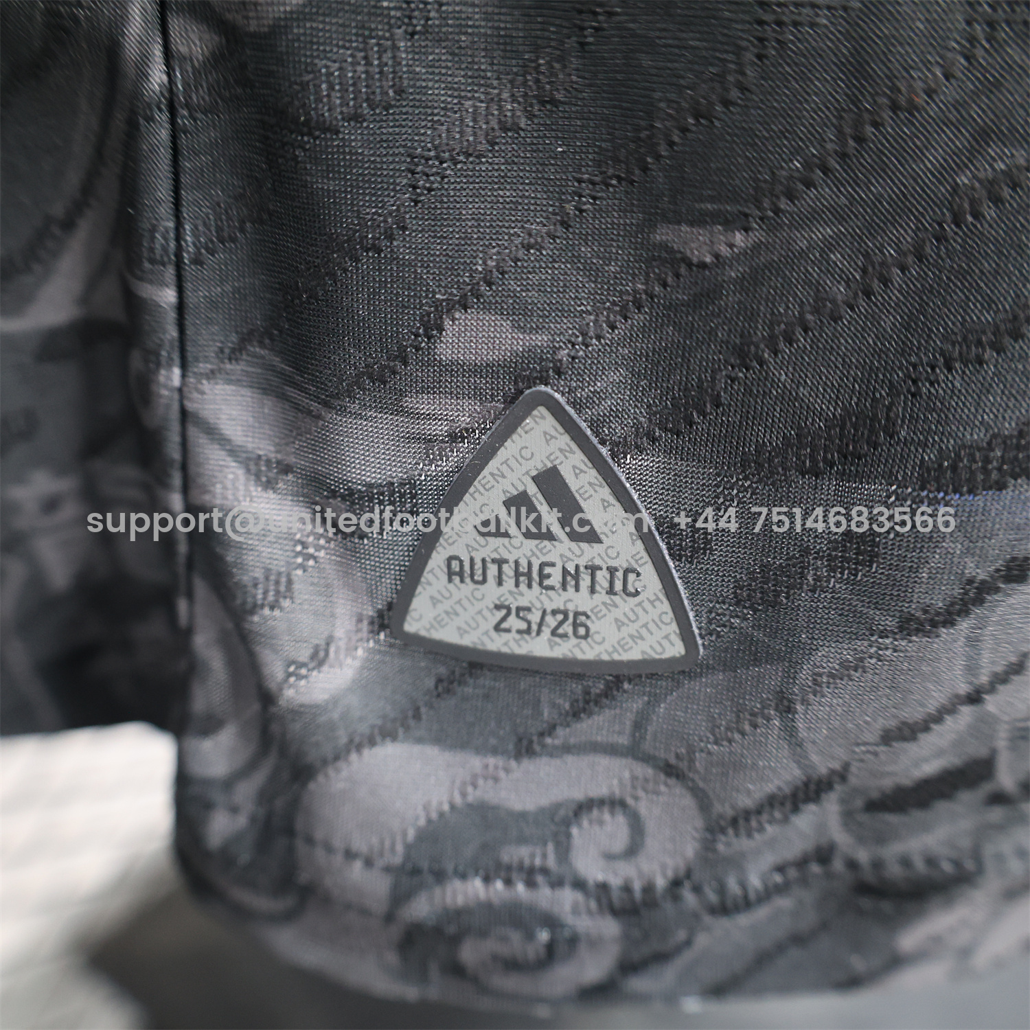 Unitedfootballkit.com | Real Madrid 25-26 Grey Chinese Loong and Auspicious Clouds Line Drawing Black Jersey - Player Version -Customize Name, Number and Patch | Worldwide Shipping