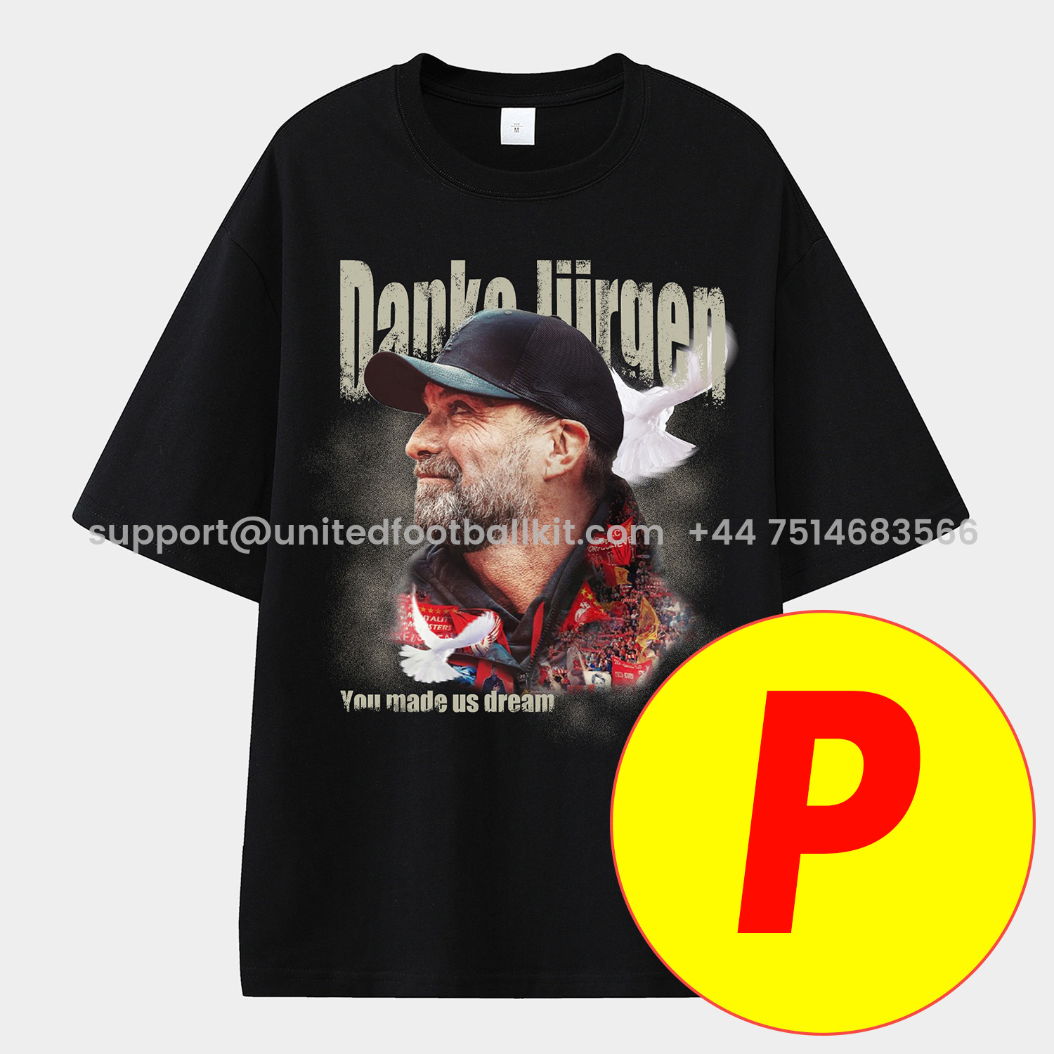 Unitedfootballkit.com | Salah Liverpool Klopp Arnold Unisex Pure Cotton T-shirt -Customize Name, Number and Patch | Worldwide Shipping