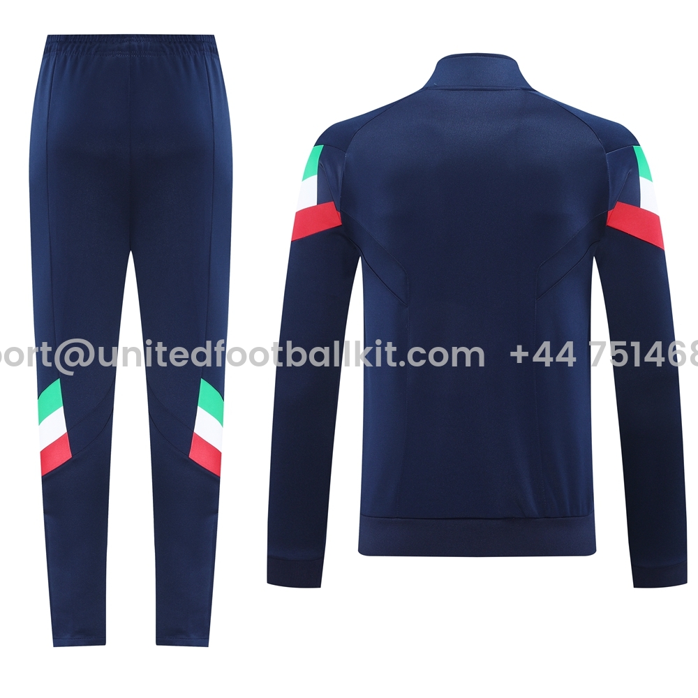 Unitedfootballkit.com | Italy 24-25 Training Hoodie Set - Royal Blue Hoodie and Pants -Customize Name, Number and Patch | Worldwide Shipping