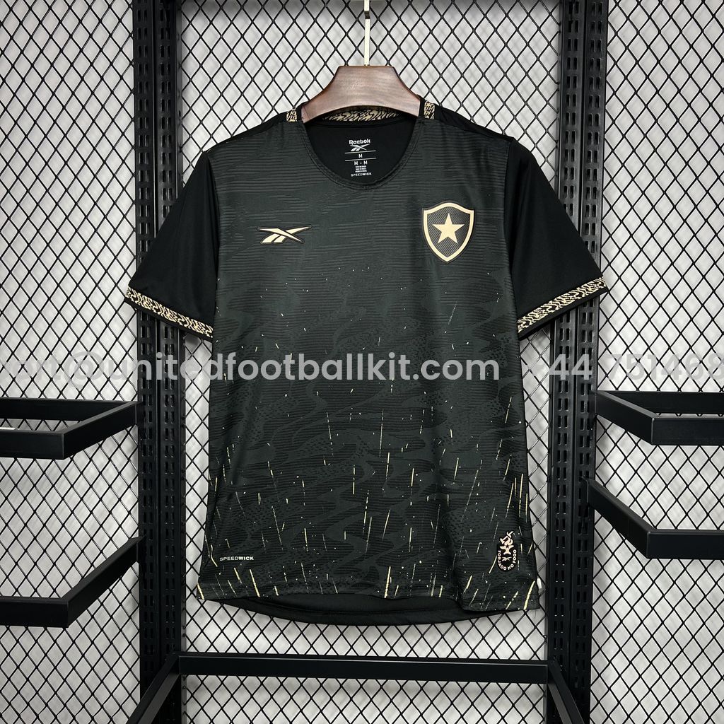 Unitedfootballkit.com | Botafogo 2024 Away Unsponsored Jersey - Fans Version -Customize Name, Number and Patch | Worldwide Shipping
