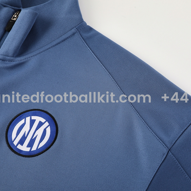 Unitedfootballkit.com | Inter Milan 24-25 Jacket Training Tracksuit - Light Blue -Customize Name, Number and Patch | Worldwide Shipping