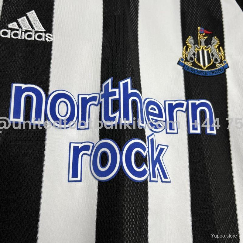 Unitedfootballkit.com | Retro Newcastle United 2003-05 Home Long Sleeve Jersey -Customize Name, Number and Patch | Worldwide Shipping