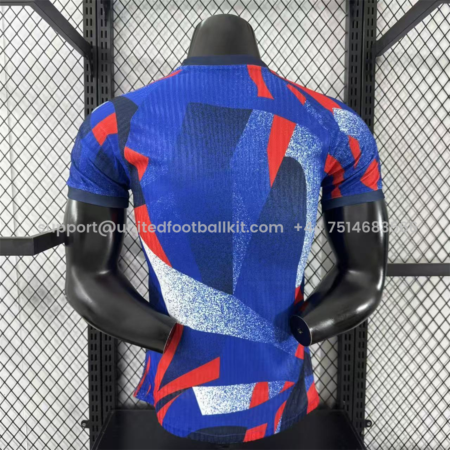 Unitedfootballkit.com | Barcelona 25-26 Blue And Red Pre-Match Jersey - Player Version -Customize Name, Number and Patch | Worldwide Shipping