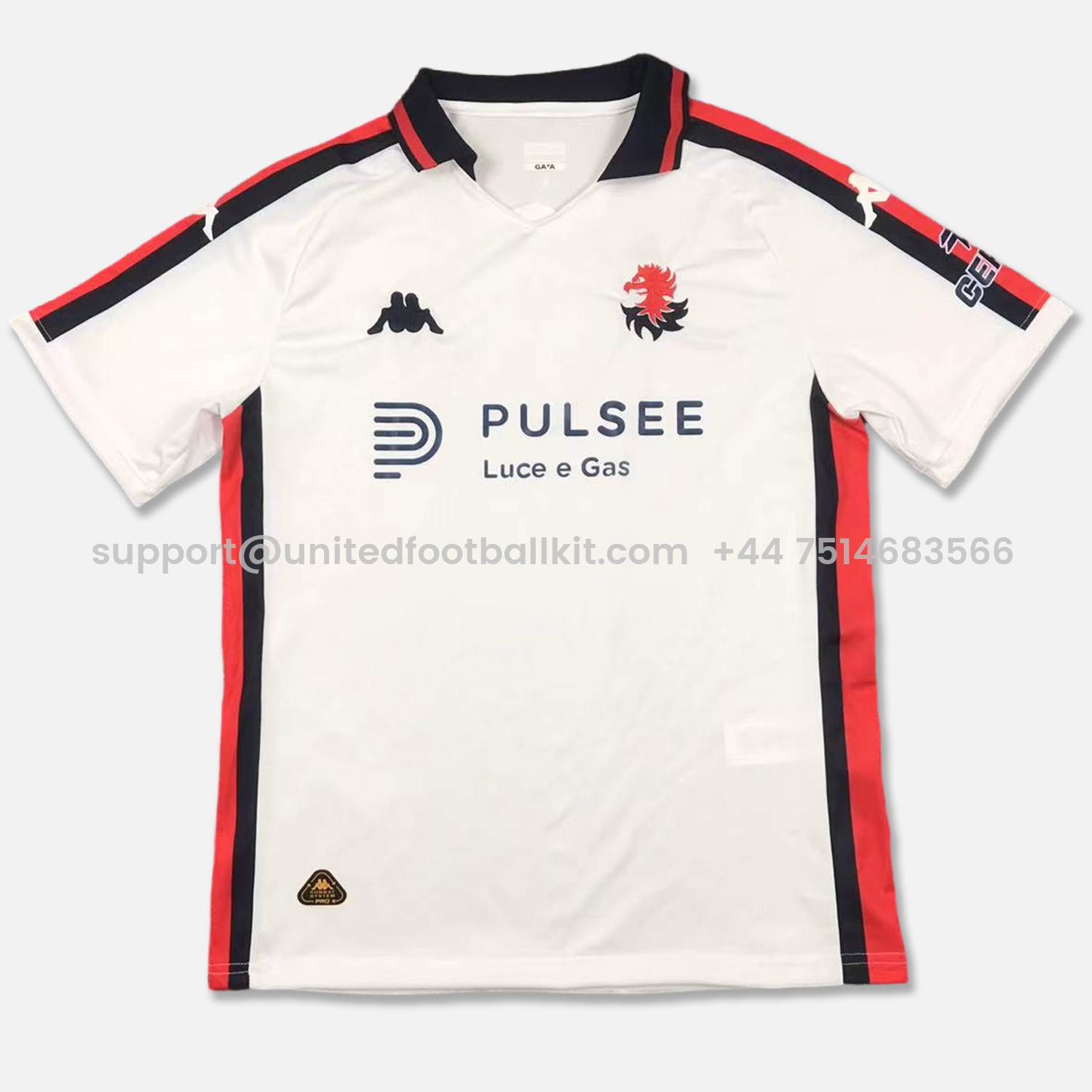 Unitedfootballkit.com | Genoa 24-25 Away Jersey - Fans Version -Customize Name, Number and Patch | Worldwide Shipping