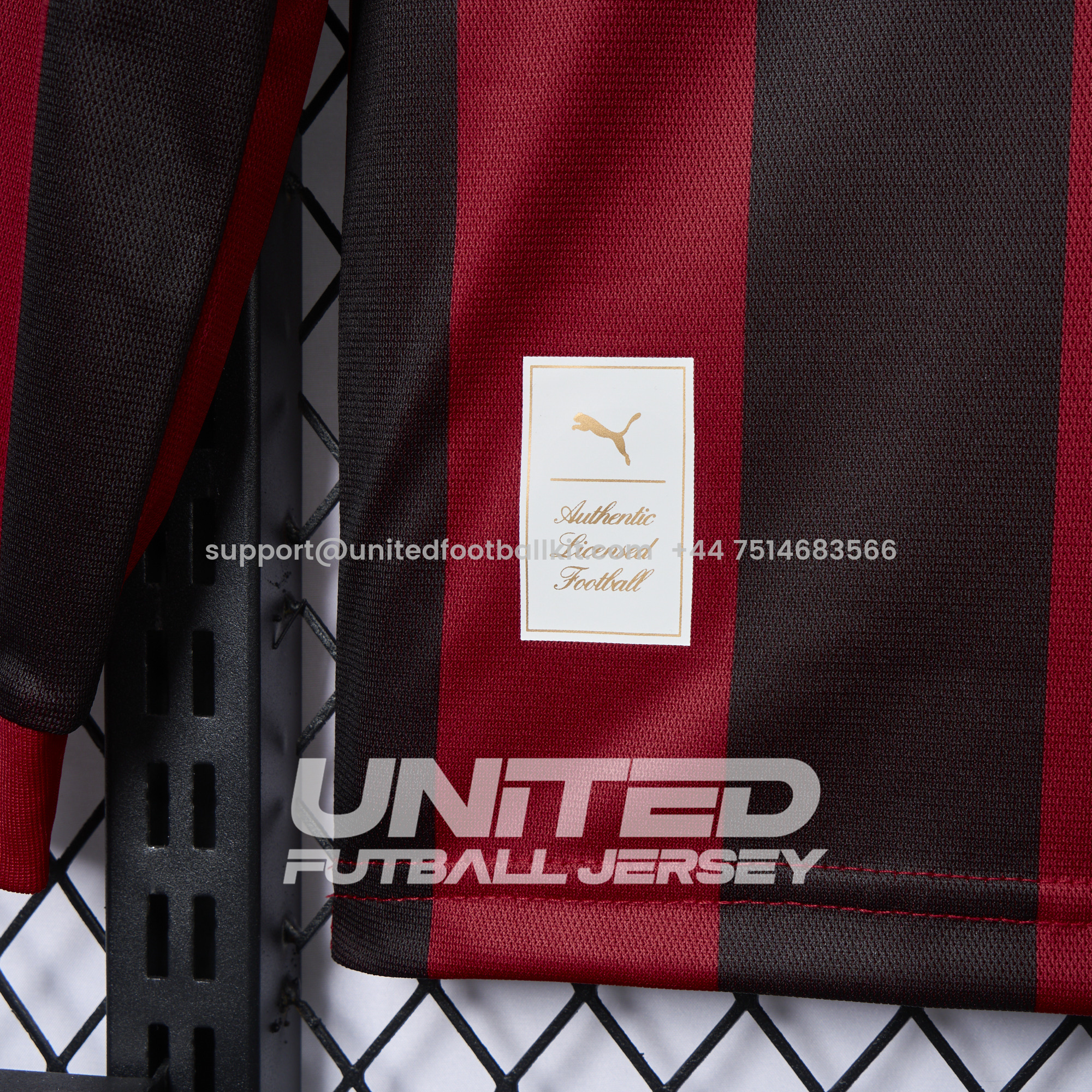 Unitedfootballkit.com | AC Milan 24-25 125th Anniversary Long Sleeves Red Jersey - Fans Version -Customize Name, Number and Patch | Worldwide Shipping
