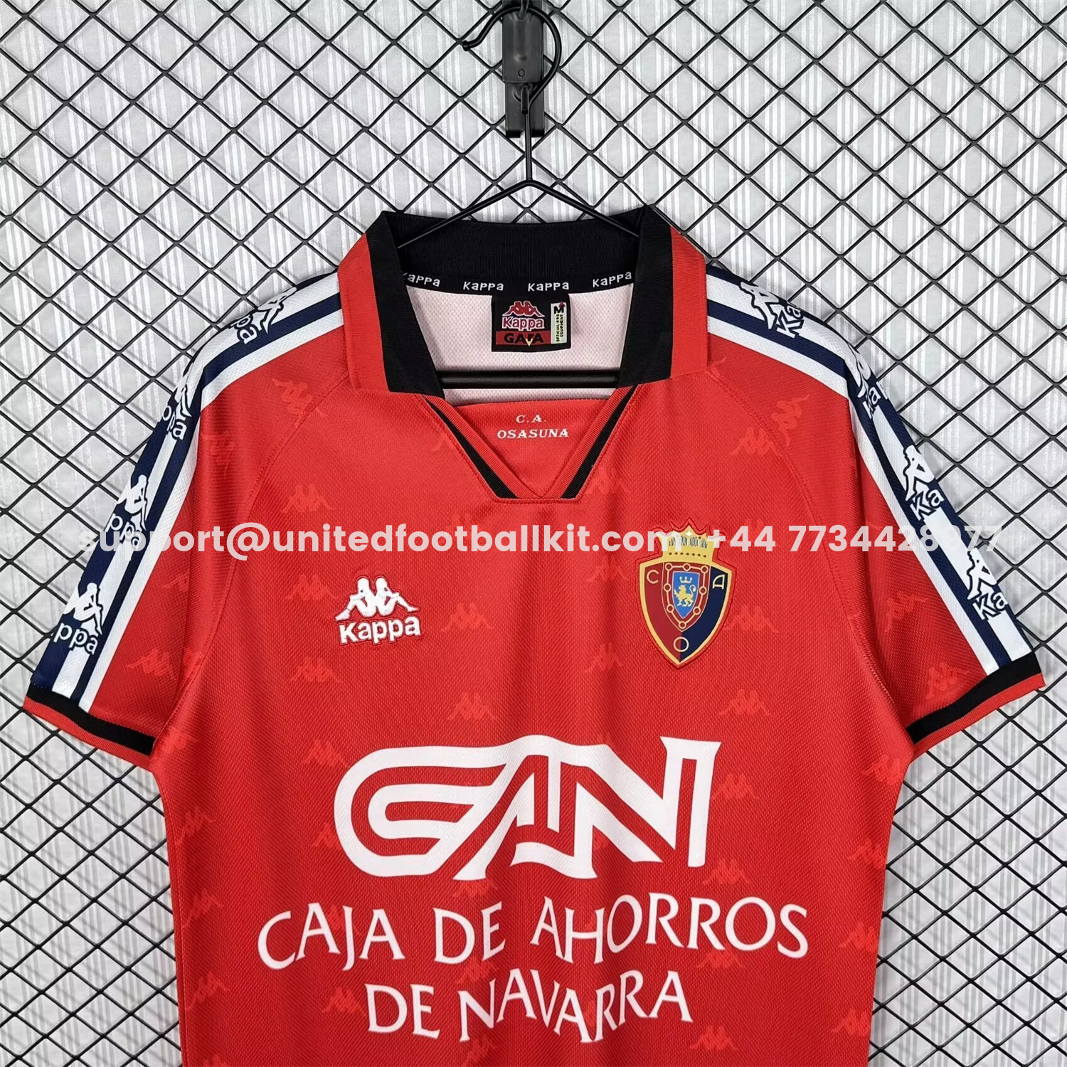 Unitedfootballkit.com | Retro Osasuna 1995-96 Home Jersey -Customize Name, Number and Patch | Worldwide Shipping
