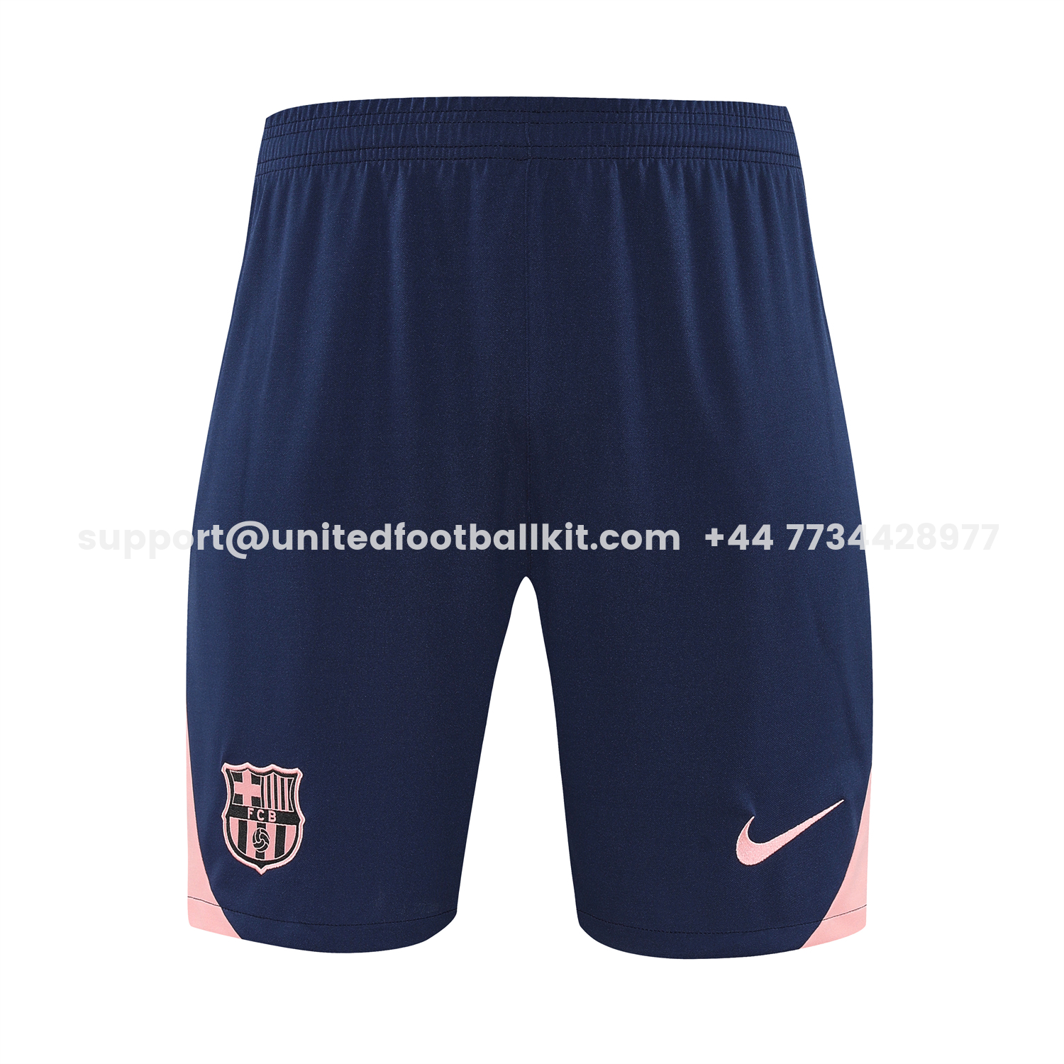 Unitedfootballkit.com | Barcelona 25-26 Short-Sleeve Training Set - Colors Top & Dark Blue With Pink Accents Pants -Customize Name, Number and Patch | Worldwide Shipping