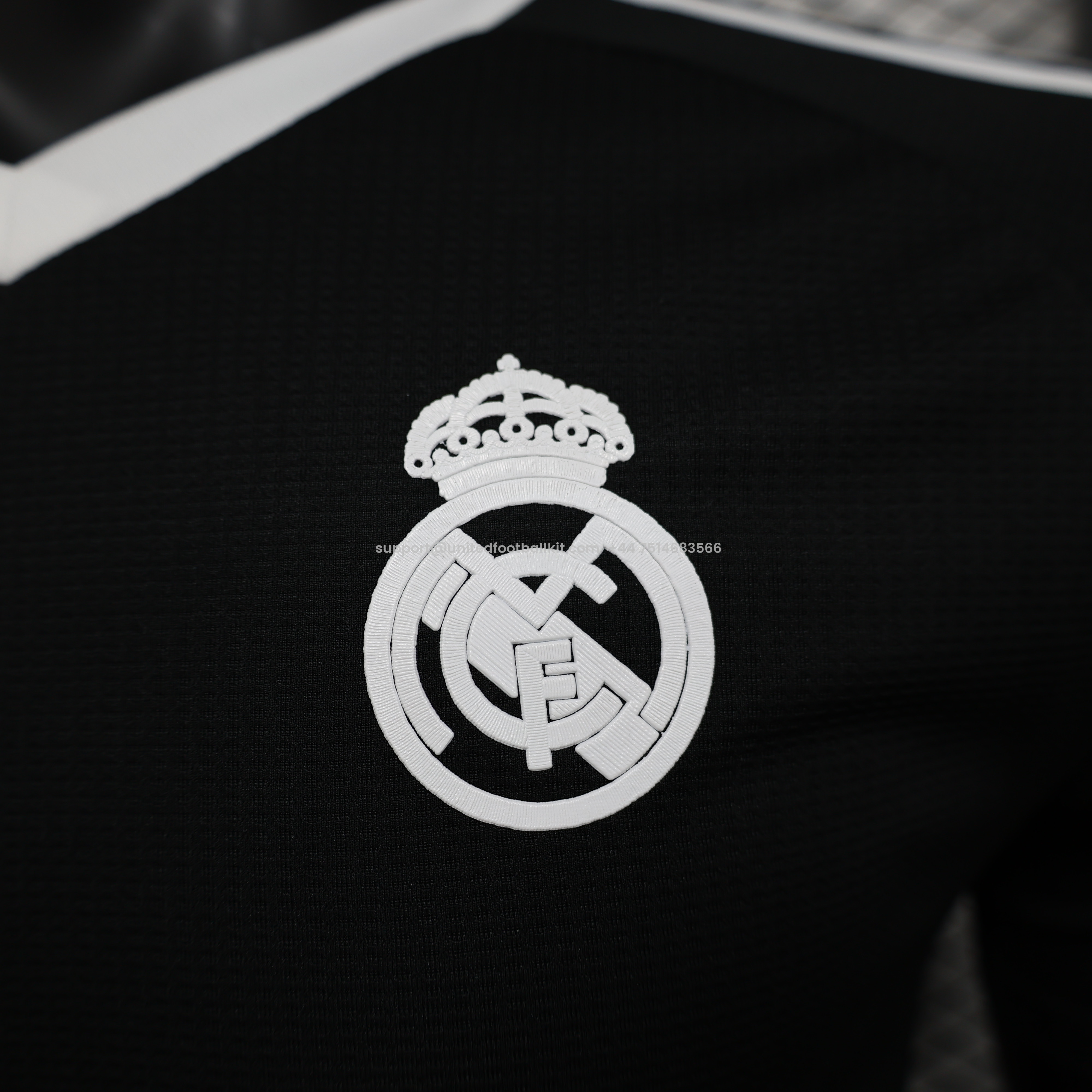 Unitedfootballkit.com | Real Madrid 24-25 Third Goalkeeper Black Jersey - Player Version -Customize Name, Number and Patch | Worldwide Shipping