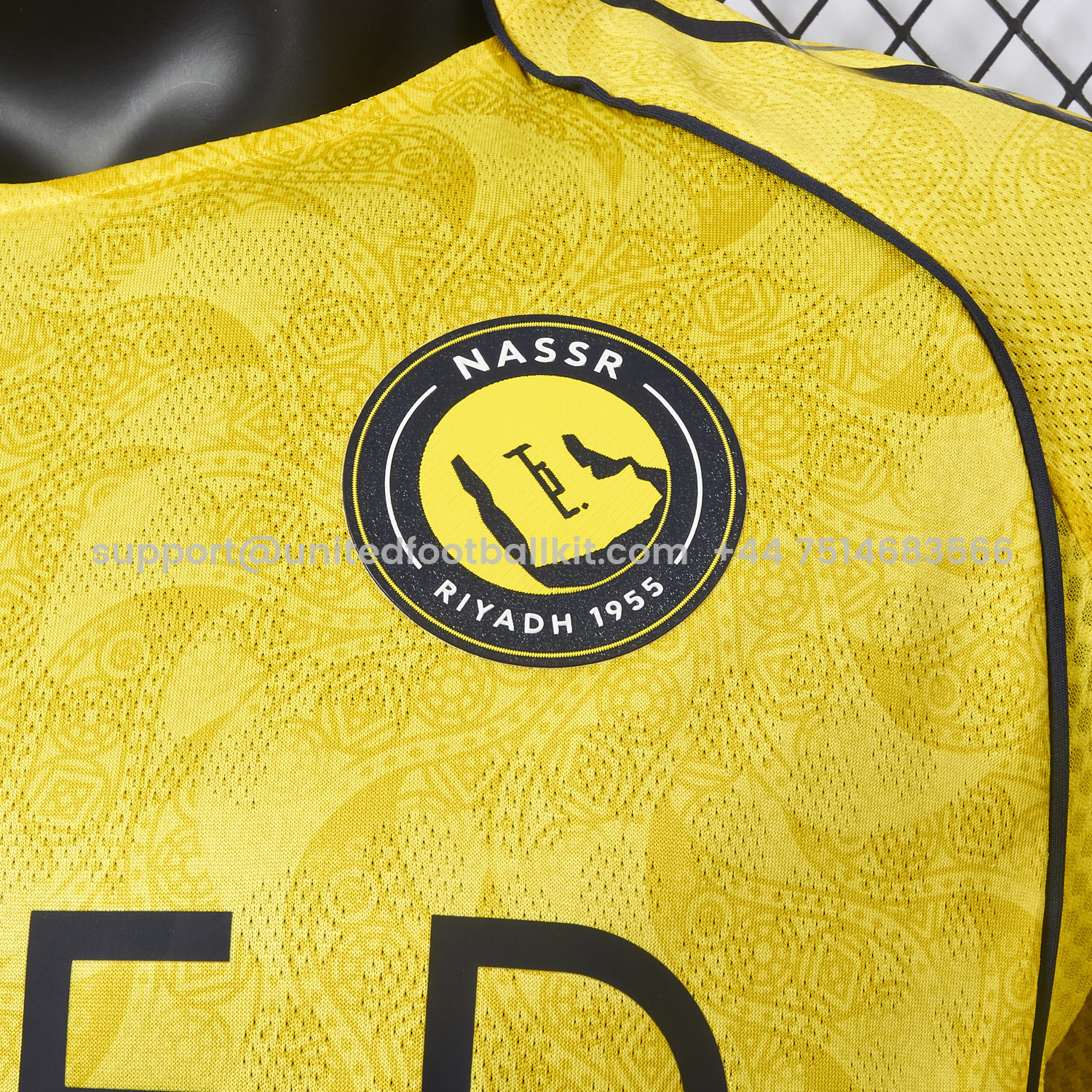 Unitedfootballkit.com | Al Nassr Riyadh Victory 25-26 Home Jersey - Player Version -Customize Name, Number and Patch | Worldwide Shipping