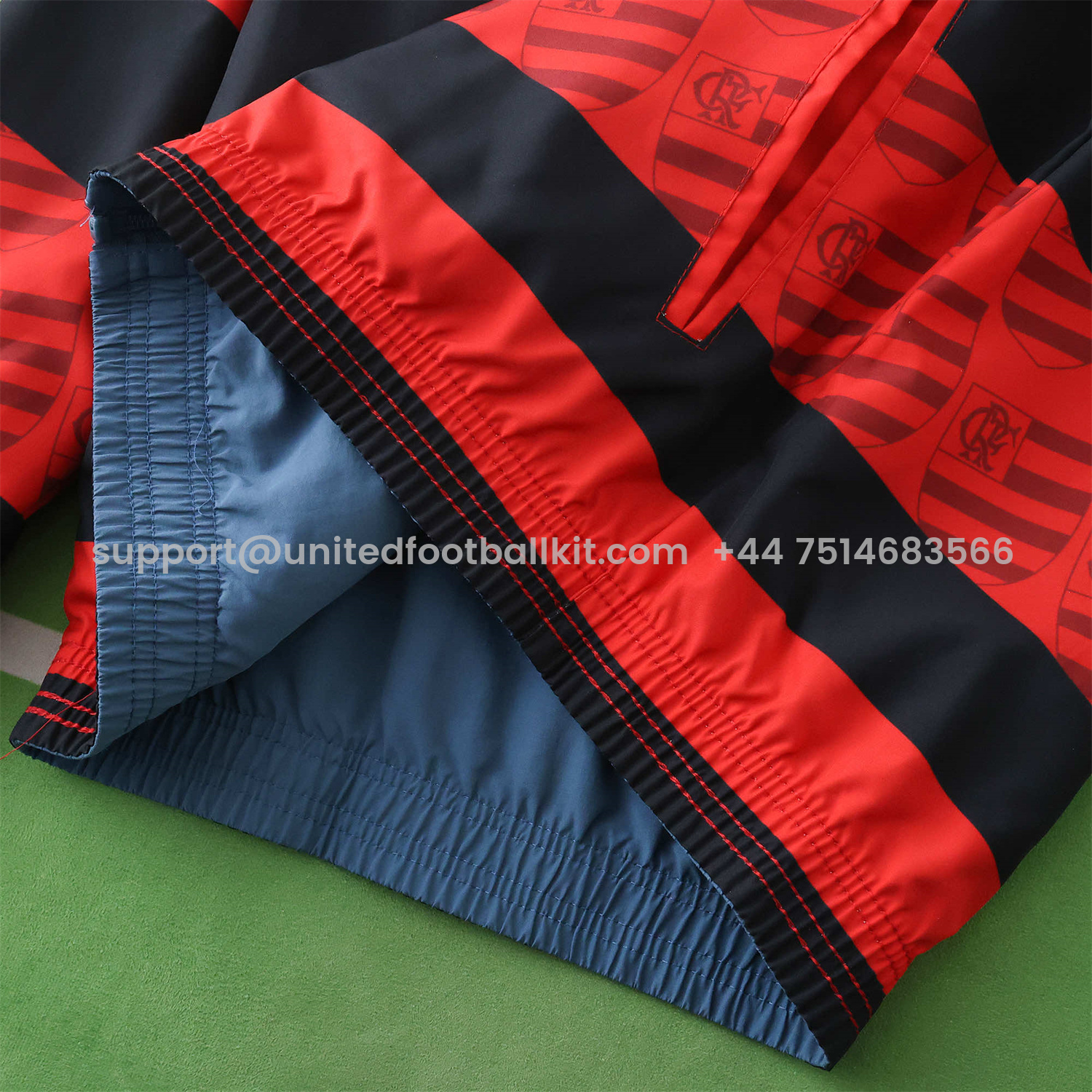 Unitedfootballkit.com | Flamengo 24-25 Double Sided Reversible Windbreaker - Red & Blue -Customize Name, Number and Patch | Worldwide Shipping