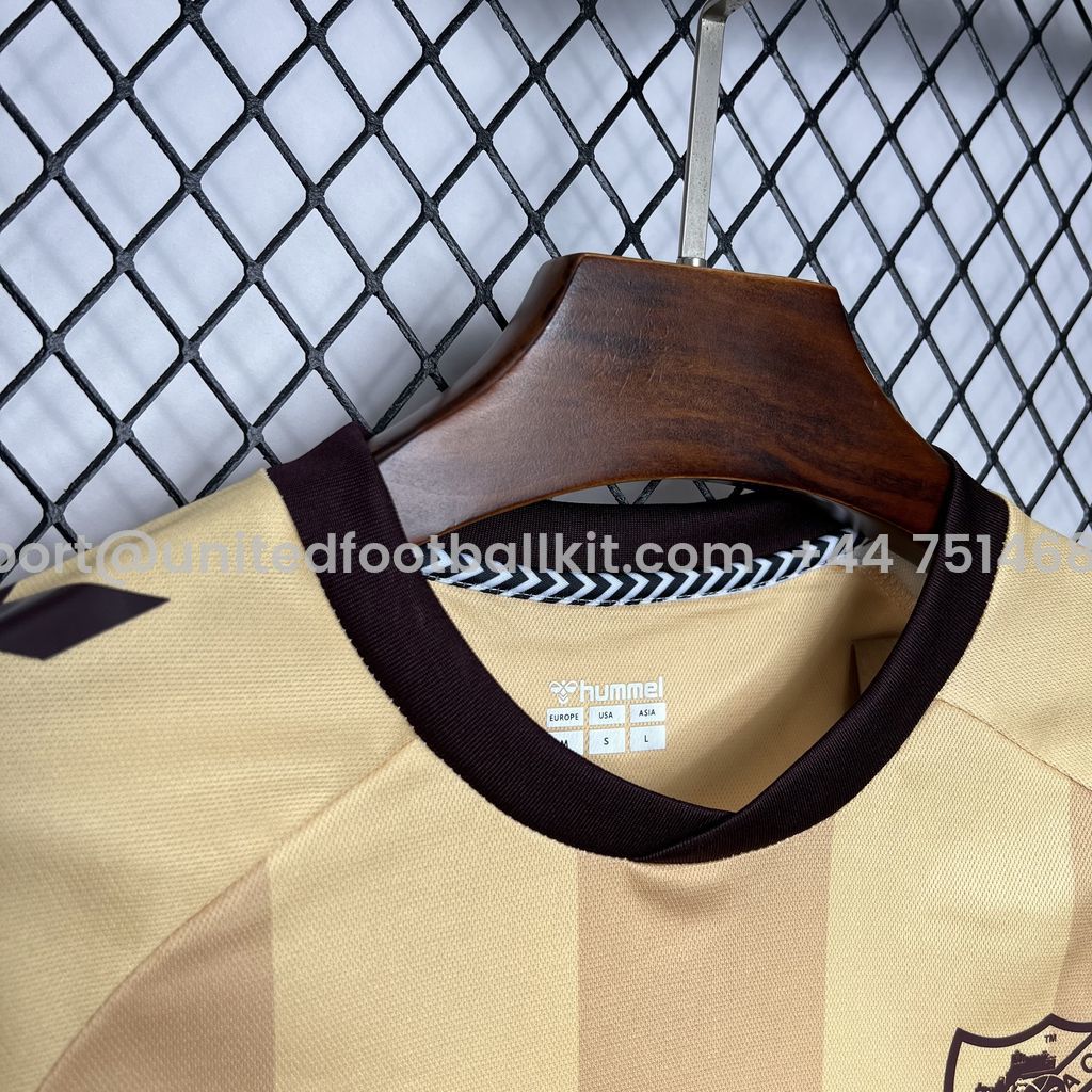 Unitedfootballkit.com | Malaga 24-25 Third Jersey - Fans Version -Customize Name, Number and Patch | Worldwide Shipping