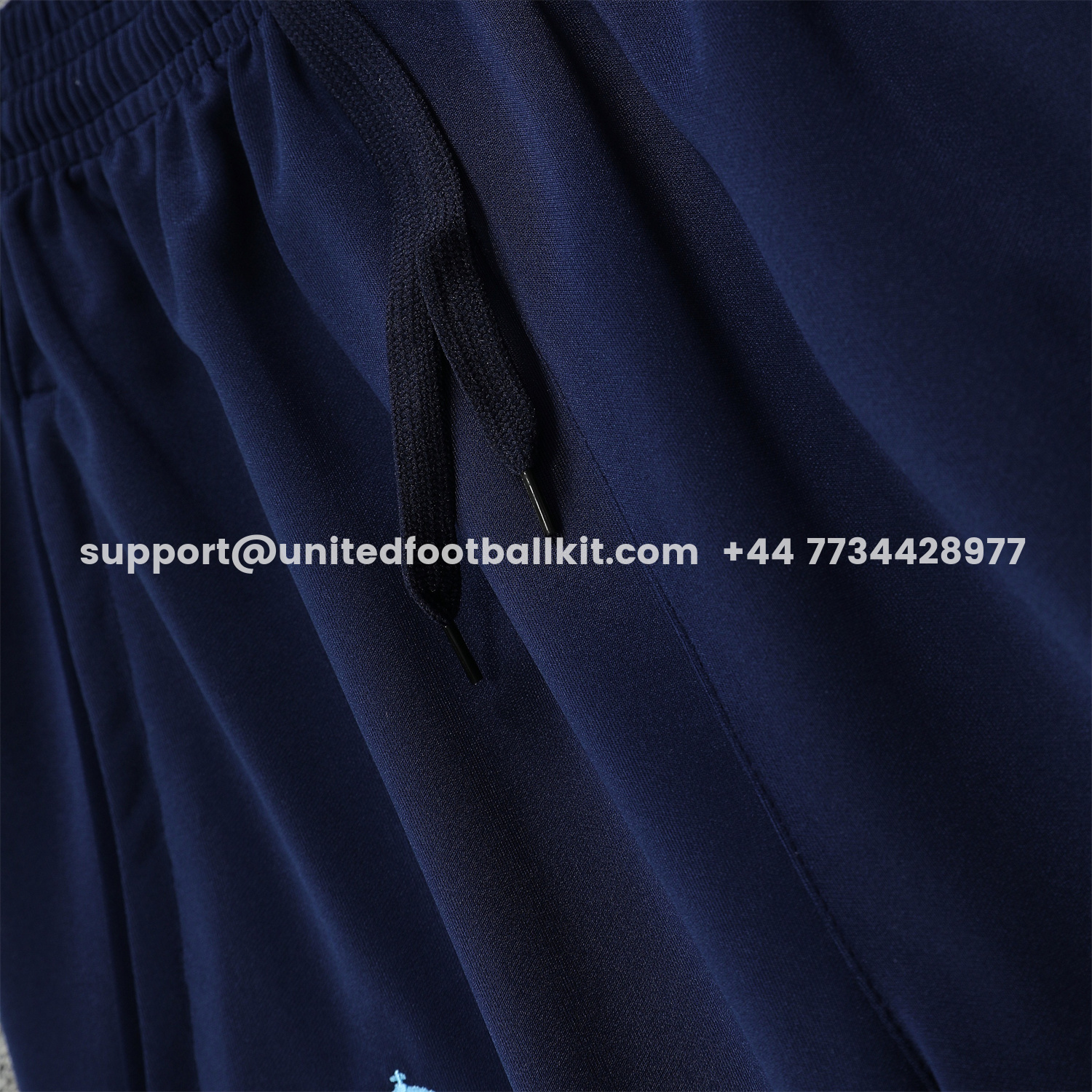 Unitedfootballkit.com | Real Madrid 25-26 Training Hoodie Set - Blue Hoodie and Deep Blue Pants -Customize Name, Number and Patch | Worldwide Shipping