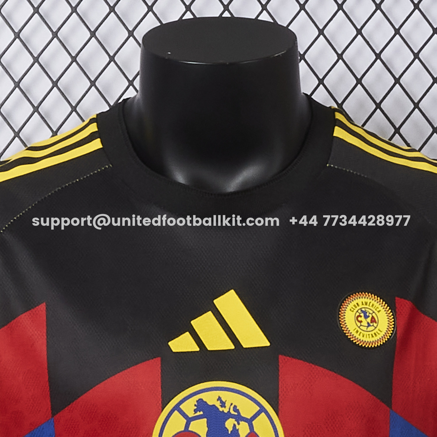 Unitedfootballkit.com | 【Three-color Font】Club América 25-26 Home Yellow Jersey - Player Version -Customize Name, Number and Patch | Worldwide Shipping