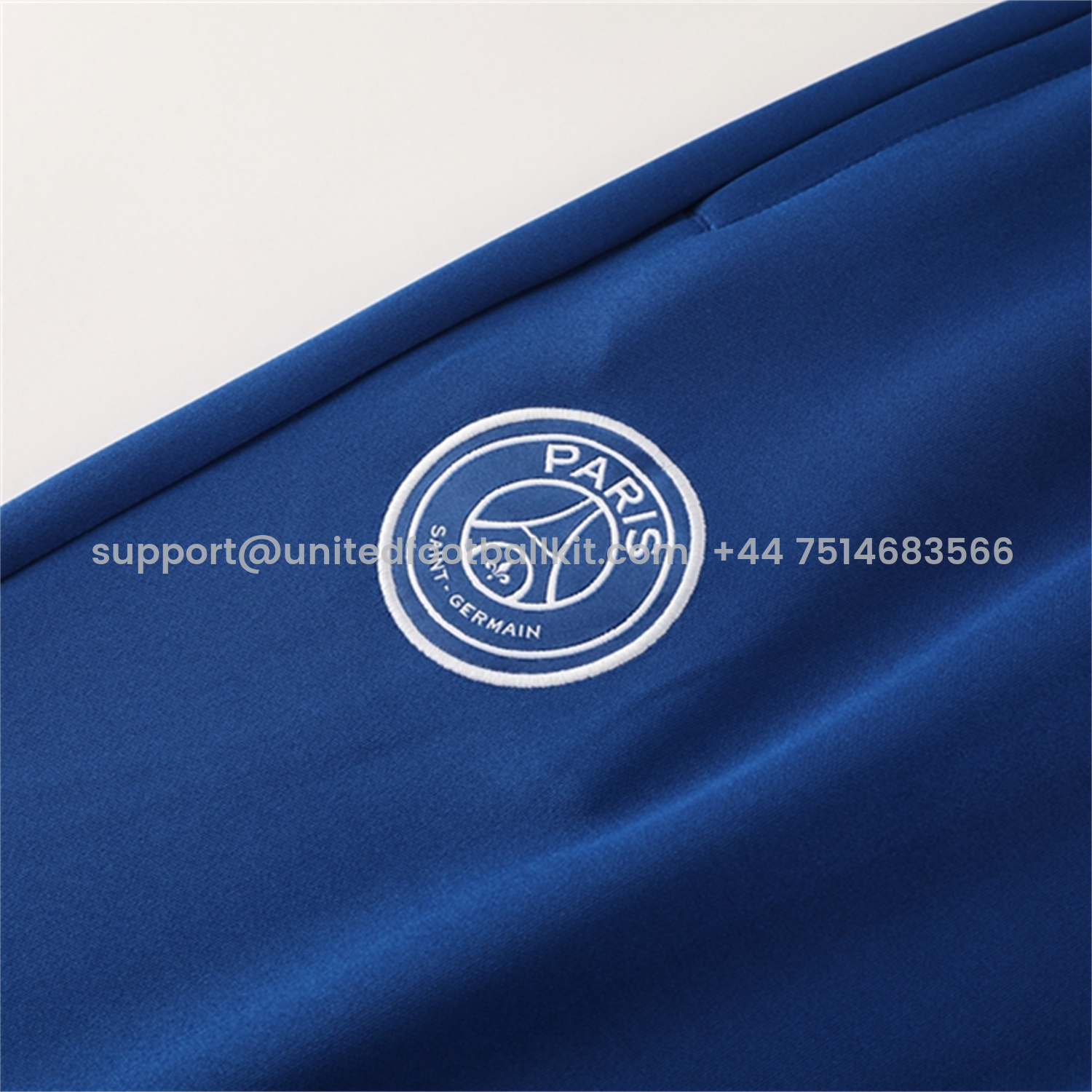 Unitedfootballkit.com | Paris Saint-Germain PSG 25-26 Jacket Training Tracksuit - Blue Jackets and Pants -Customize Name, Number and Patch | Worldwide Shipping