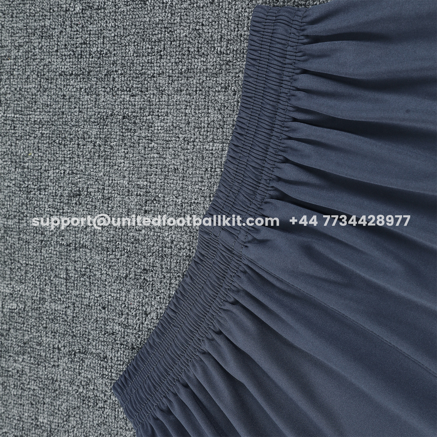 Unitedfootballkit.com | Real Madrid 25-26 Short-Sleeve Training Set - Deep Gray Top & Gray Shorts -Customize Name, Number and Patch | Worldwide Shipping